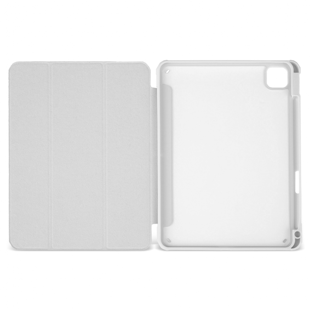 Husă magnetică cu spate acrilic, colțuri întărite și suport Stylus iPad Pro 11 (2020) Gri
