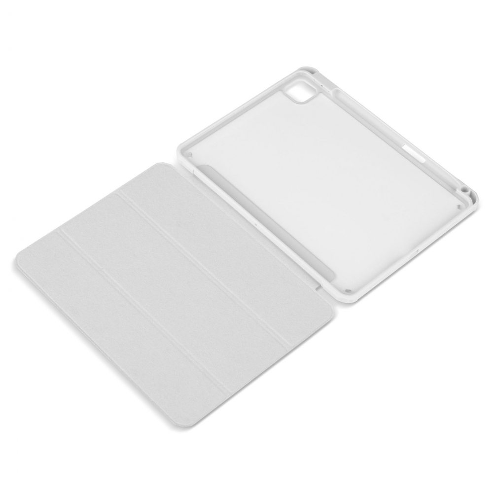Husă magnetică cu spate acrilic, colțuri întărite și suport Stylus iPad Pro 11 (2020) Gri