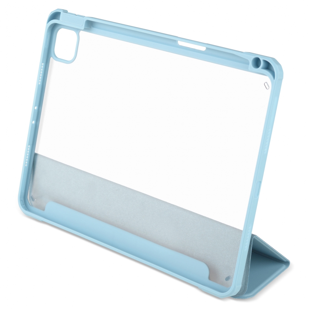 Husă magnetică cu spate acrilic, colțuri întărite și suport Stylus iPad Pro 11 (2021) - Haze Blue