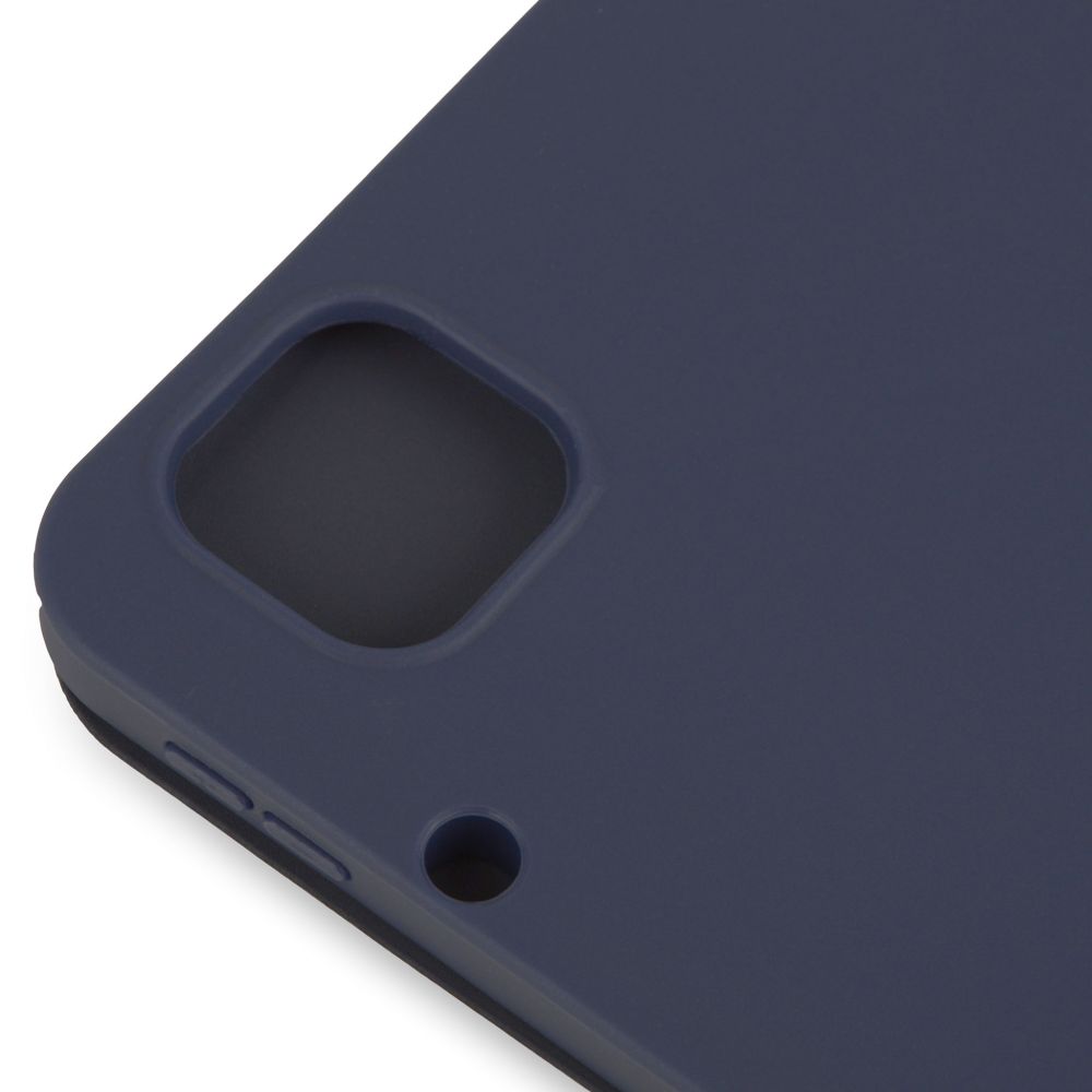 Husă Flip Magnetică cu suport Stylus Stylus iPad Pro 12.9 (2020) Albastru