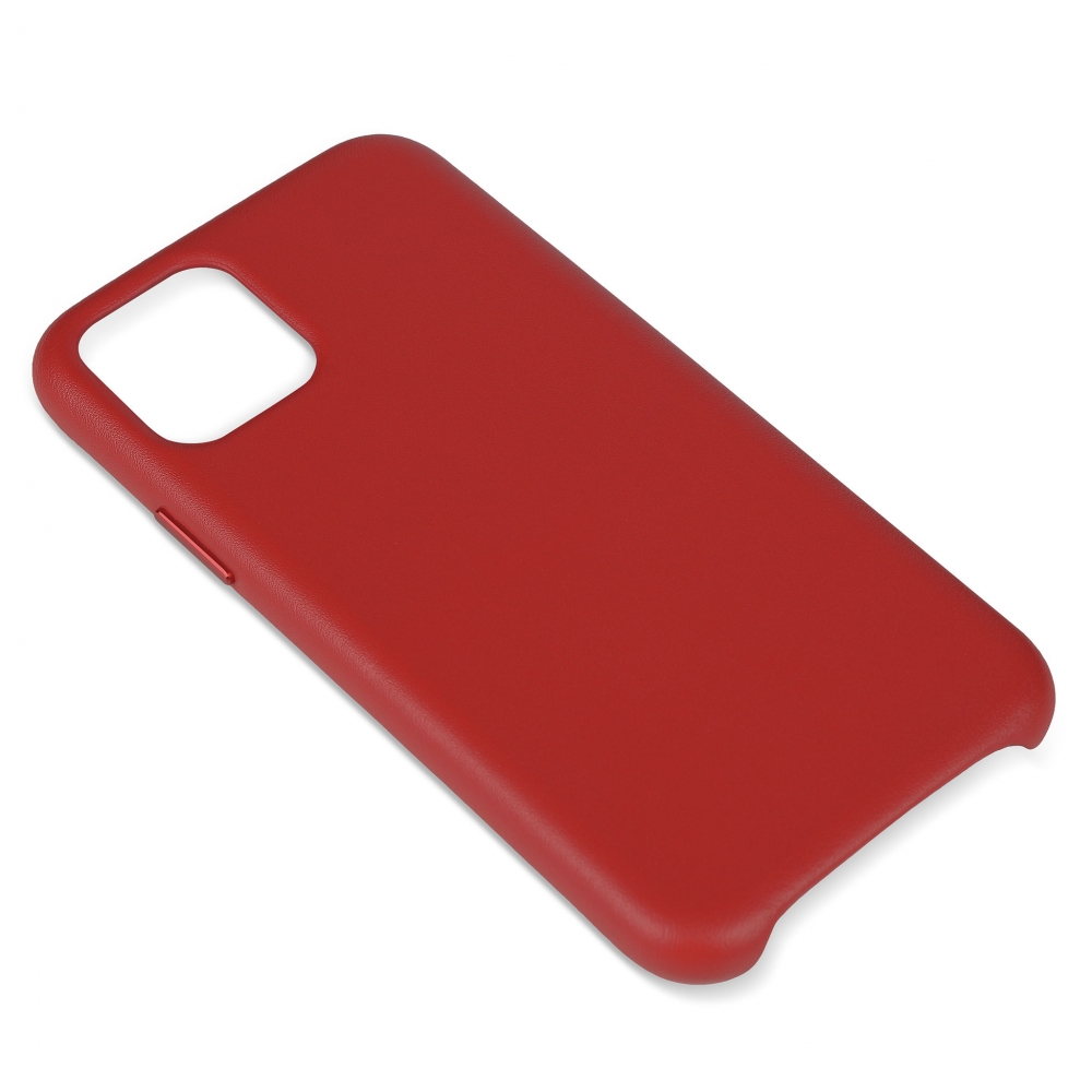 Husă protecție piele iPhone 11 Pro Max Roșu