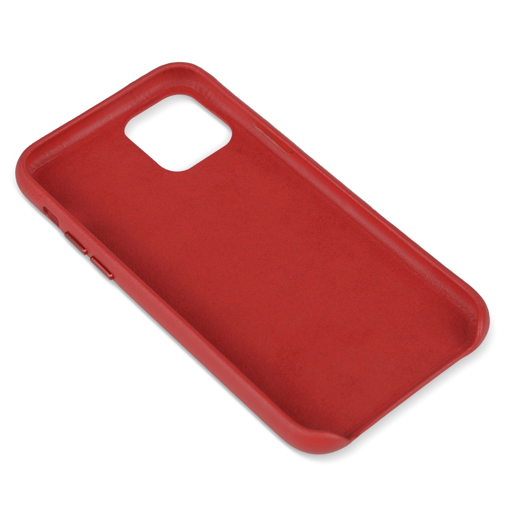 Husă protecție piele iPhone 11 Pro Max Roșu
