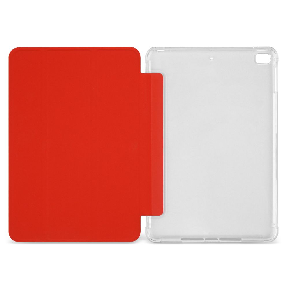 Husă magnetică cu spate transparent și colțuri întărite iPad Mini 4 / 5 7.9 inch - Roșu