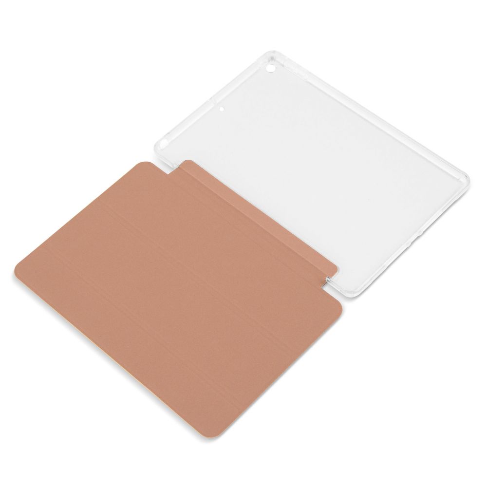 Husă magnetică cu spate transparent și colțuri întărite iPad 7 / 8 10.2 inch - Rose Gold