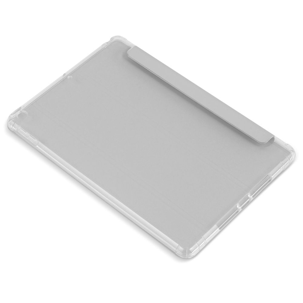 Husă magnetică cu spate transparent și colțuri întărite iPad 7 / 8 10.2 inch, Gri deschis