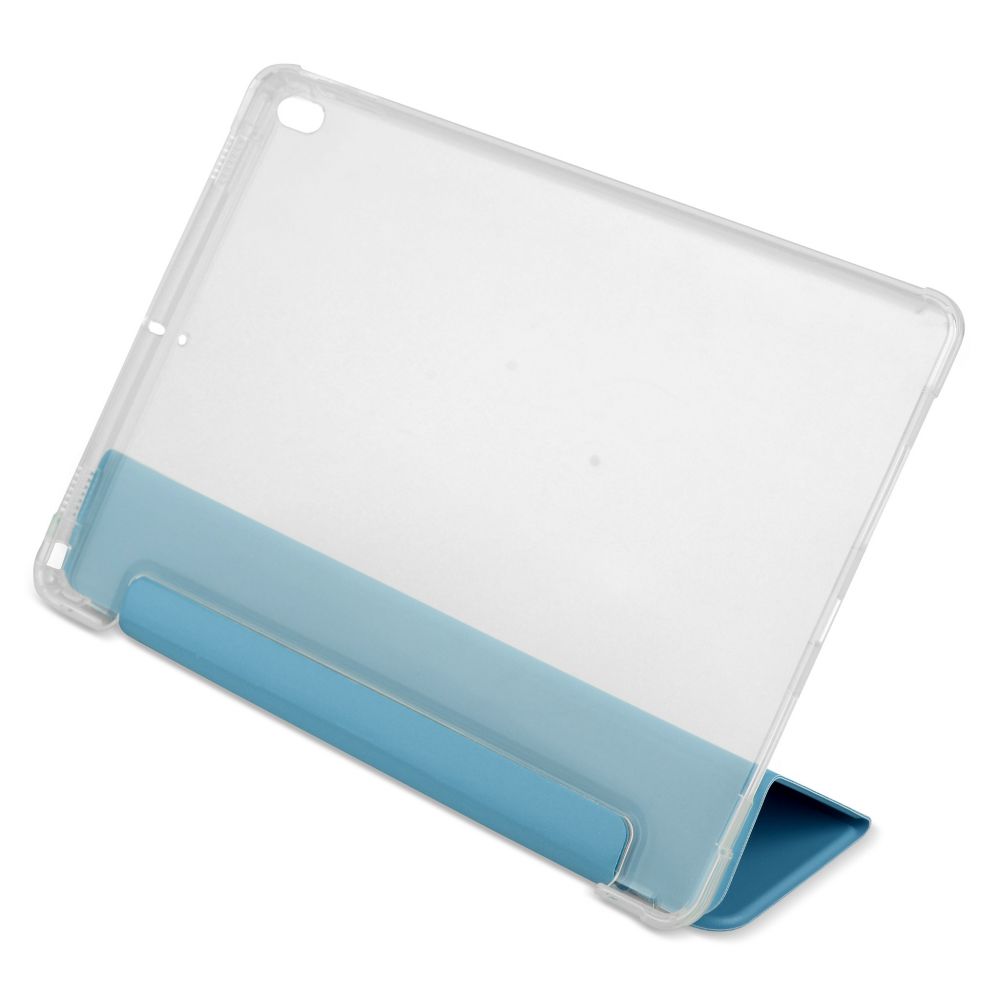 Husă magnetică cu spate transparent și colțuri întărite iPad Air 3 / iPad Pro 10.5, Sky Blue