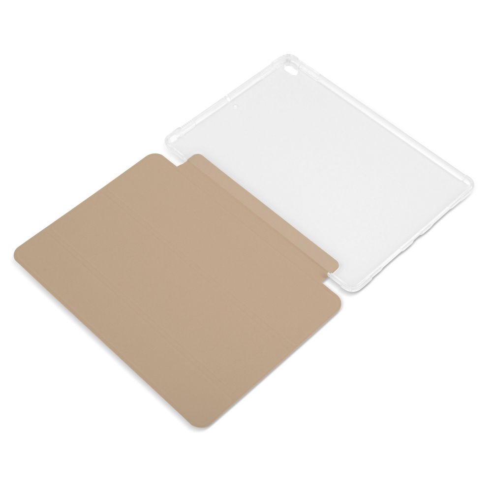 Husă magnetică cu spate transparent și colțuri întărite iPad Air 3 / iPad Pro 10.5, Auriu