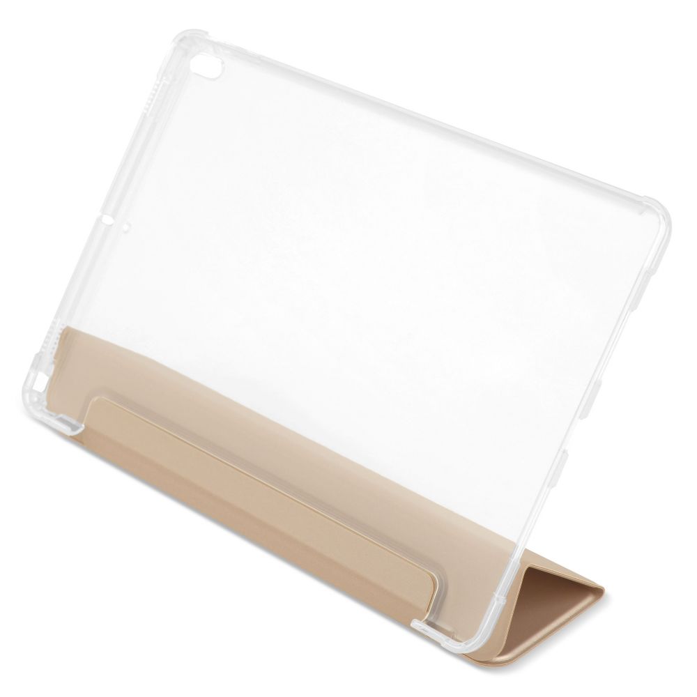 Husă magnetică cu spate transparent și colțuri întărite iPad Air 3 / iPad Pro 10.5, Auriu