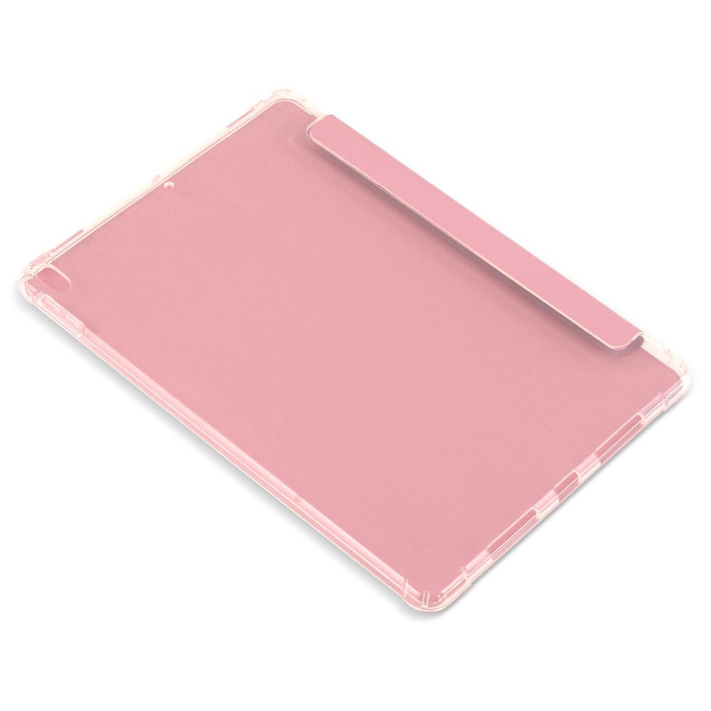 Husă magnetică cu spate transparent și colțuri întărite iPad Air 3 / iPad Pro 10.5, Roz