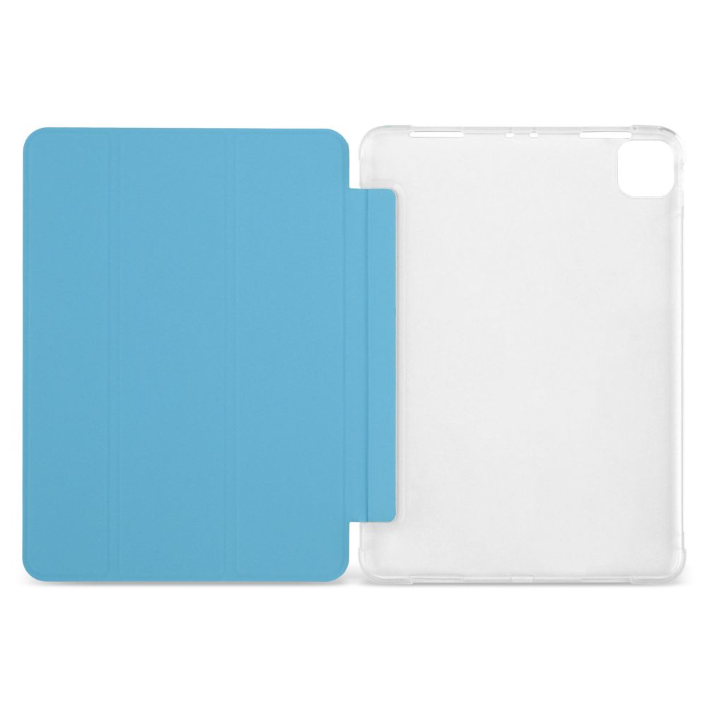 Husă magnetică cu spate transparent și colțuri întărite iPad Pro 11 inch 2018 / 2020, Sky Blue