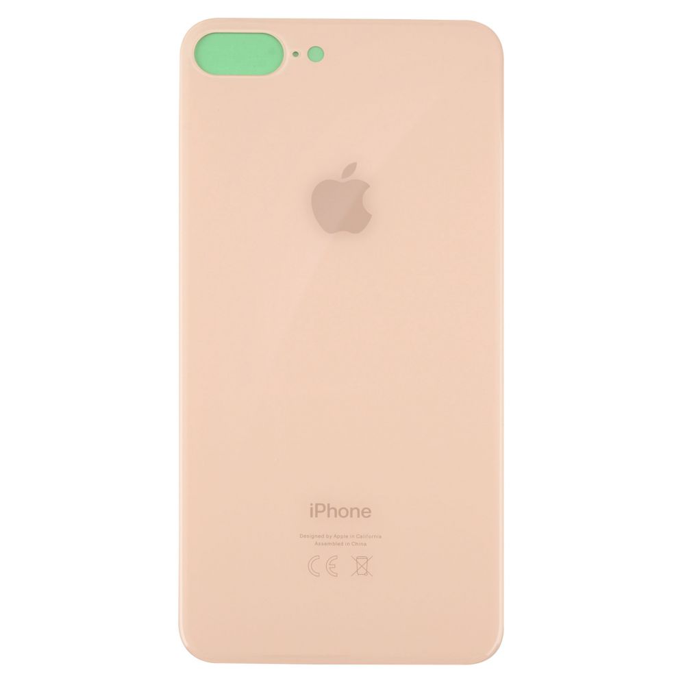 Sticla spate iPhone 8 Plus Gold Big Hole