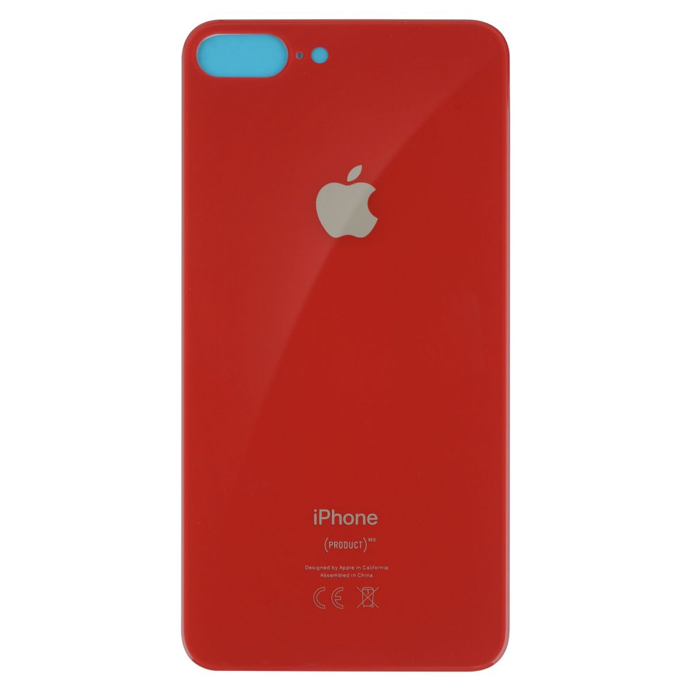 Sticla spate iPhone 8 Plus Red Big Hole
