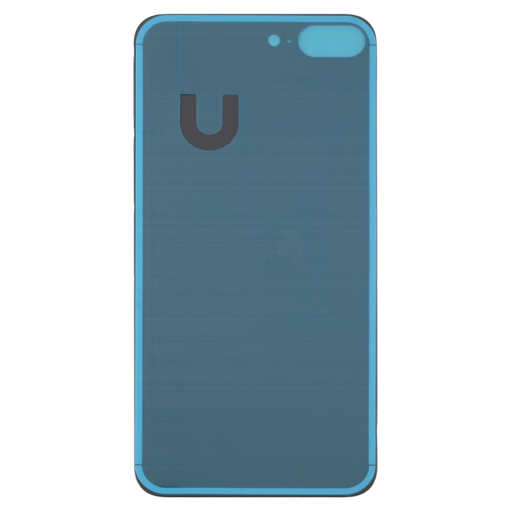Sticla spate compatibila Apple iPhone 8 Plus Space Grey Big Hole