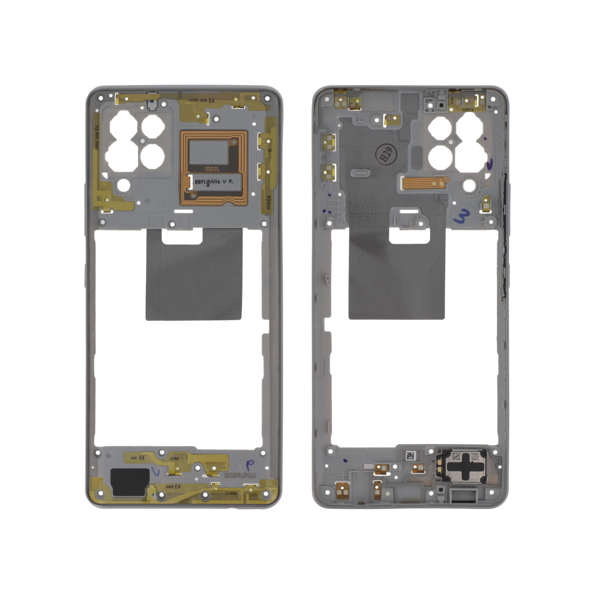 Midframe White Samsung Galaxy A42 5G (A426B) Service Pack