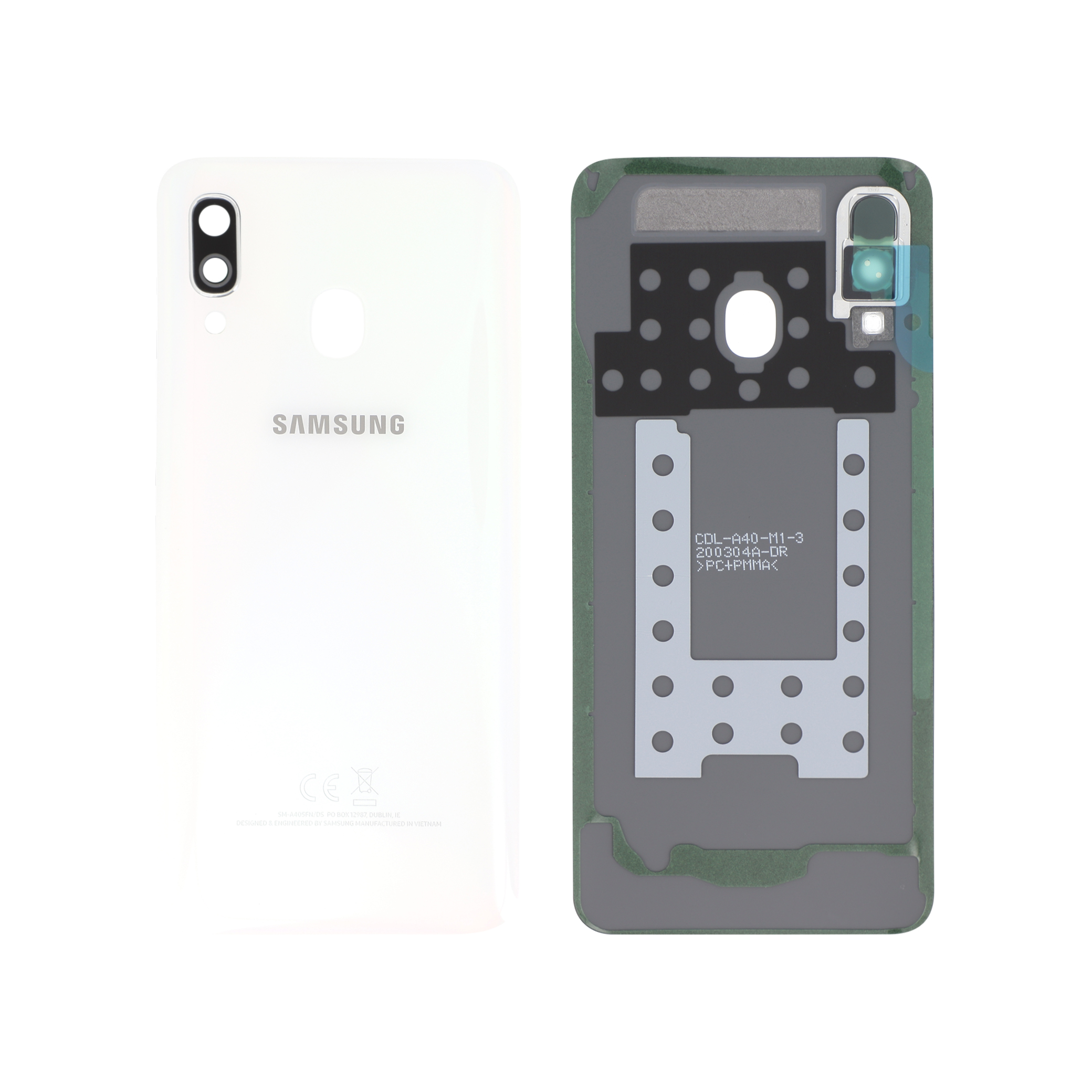Capac spate White Samsung Galaxy A40 (A405F) Service Pack