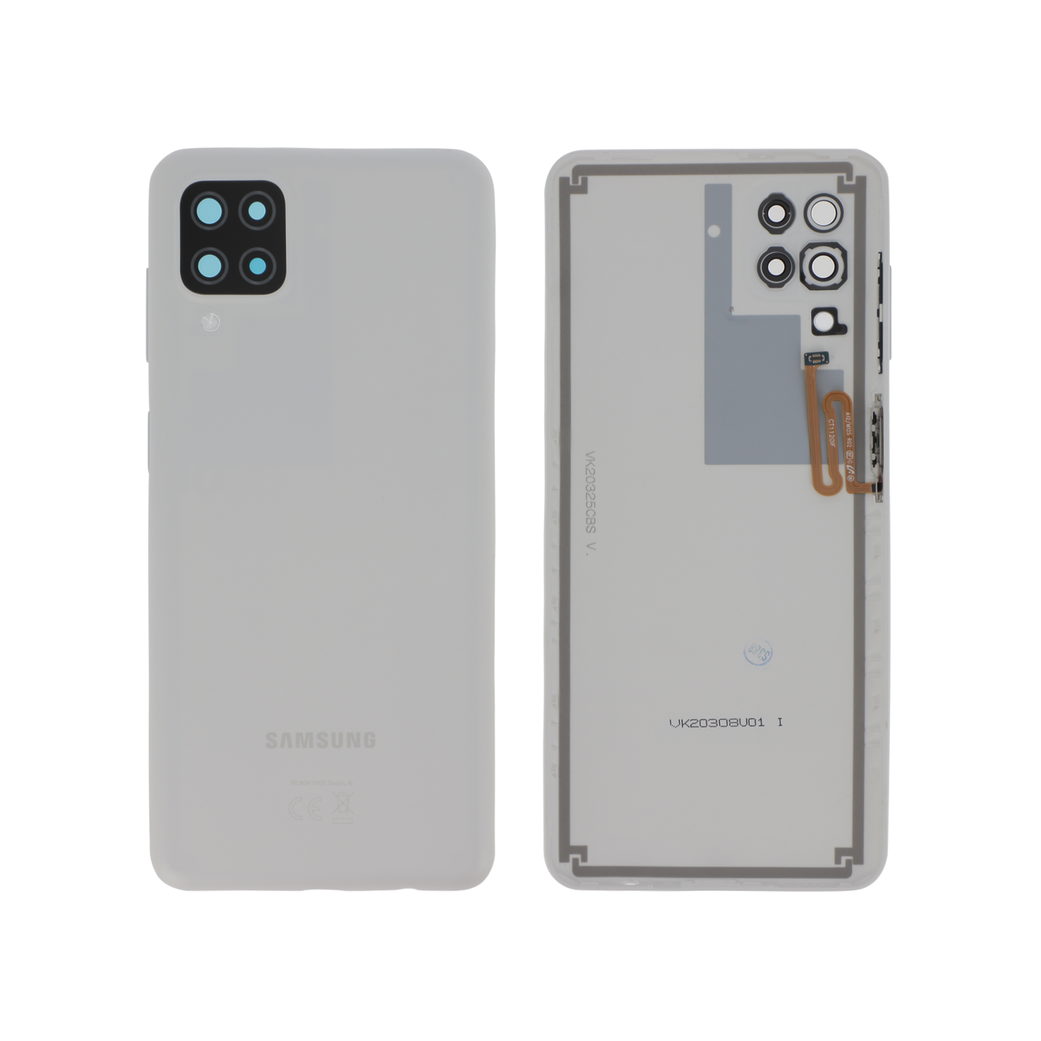 Capac spate White Samsung Galaxy A12 / A12s (A125 / A127F) Service Pack
