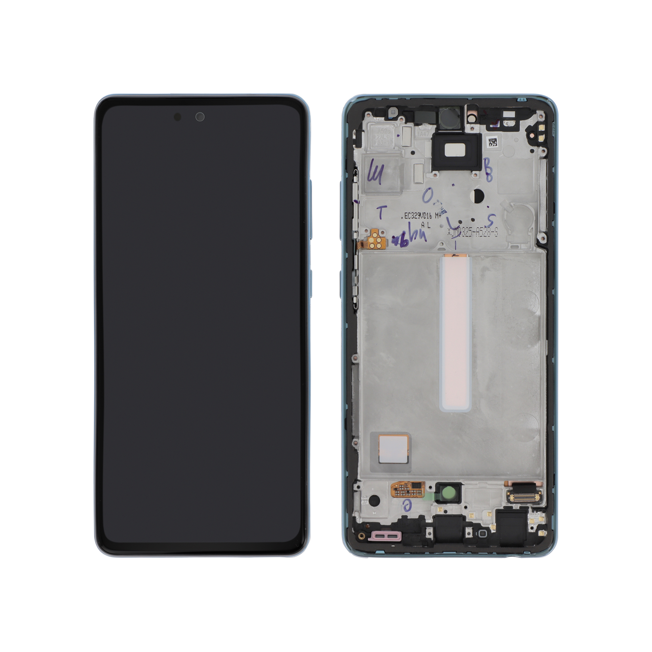 Display complet Samsung Galaxy A52 4G / A52 5G (A525F/A526B) Albastru Service Pack