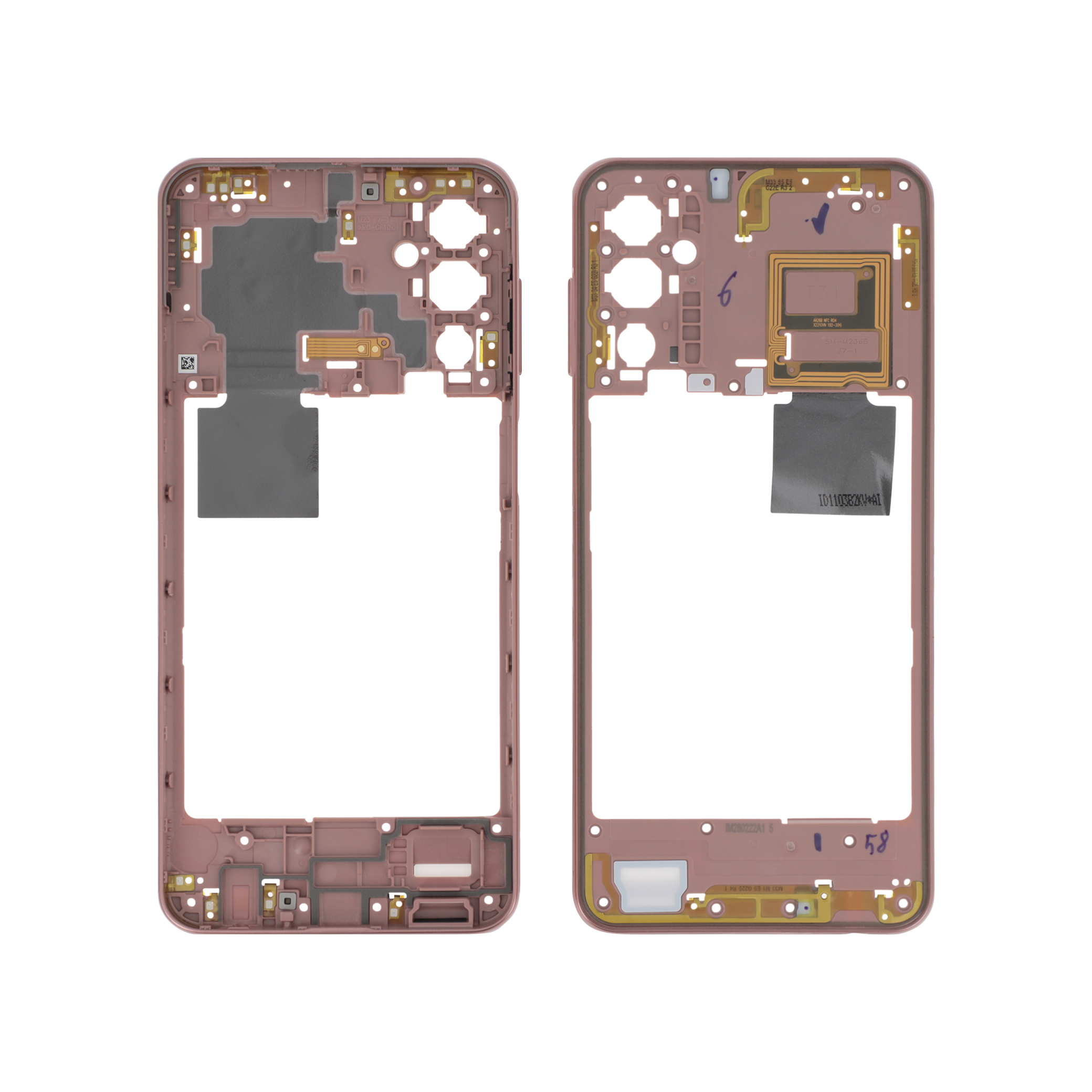 Midframe Orange Samsung Galaxy M23 5G (M236B) Service Pack