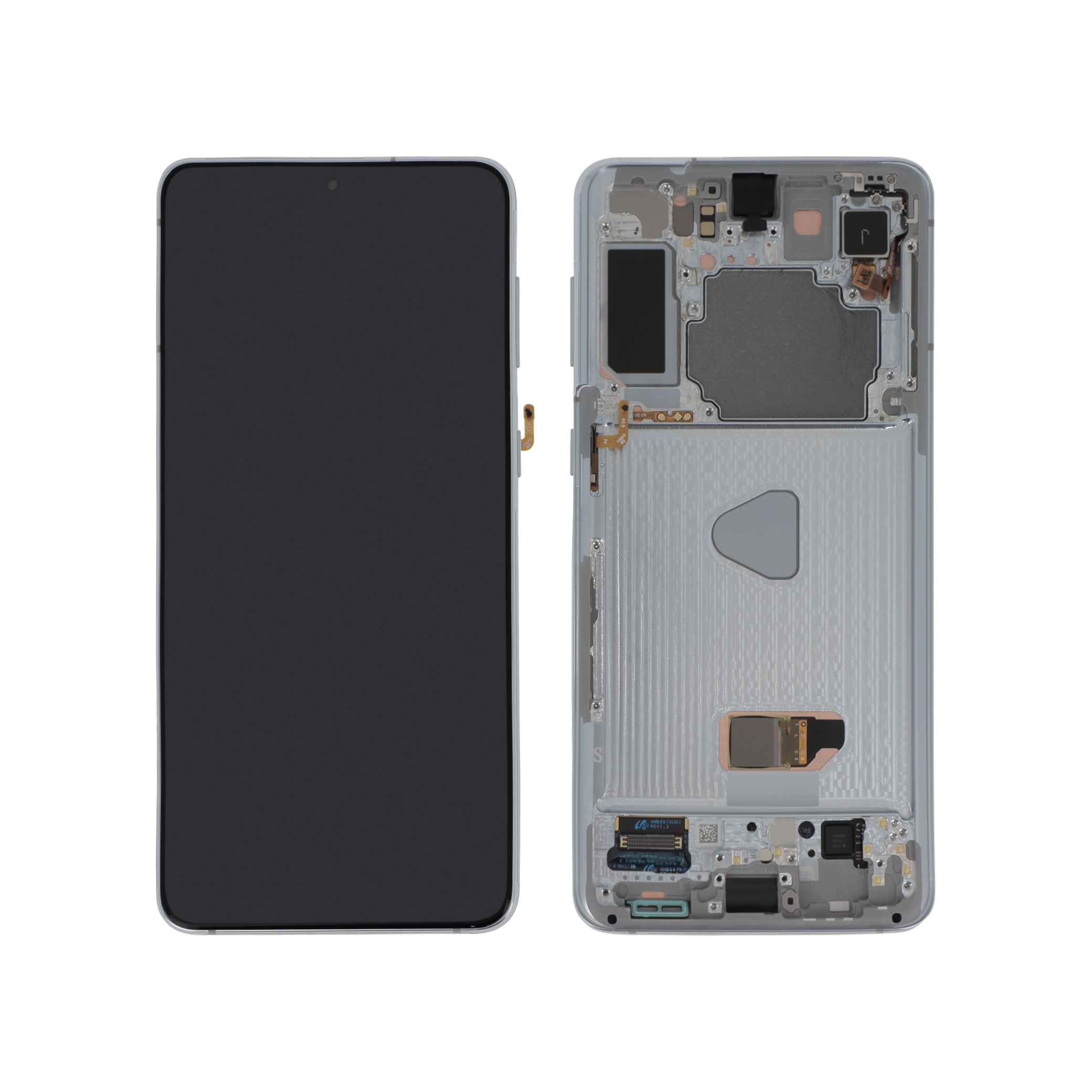 Display complet Samsung Galaxy S21+ 5G (G996B) Silver fara Cameră Service Pack