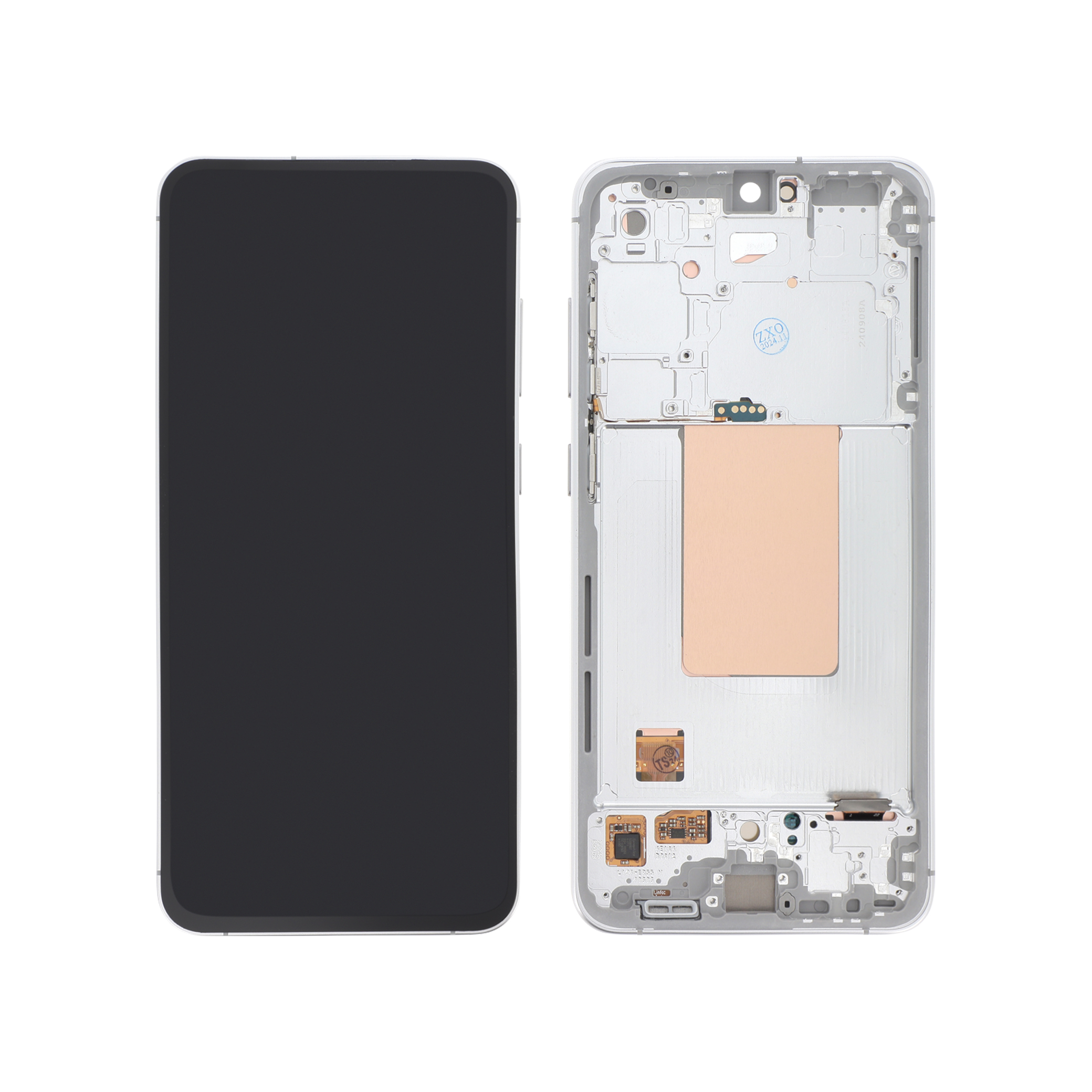 Display complet cu ramă Samsung Galaxy S24 FE (S721B) Silver Reconditionat