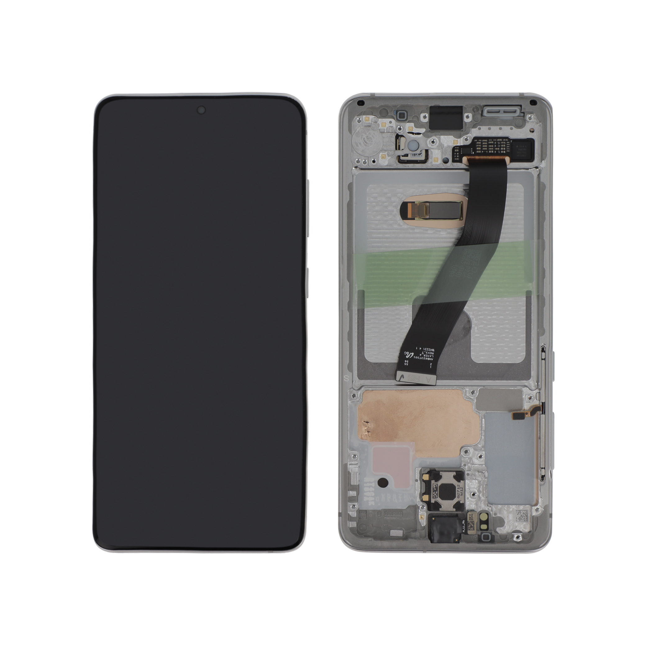 Display complet Samsung Galaxy S20 G980F/G980B Alb, fara Cameră, Service Pack