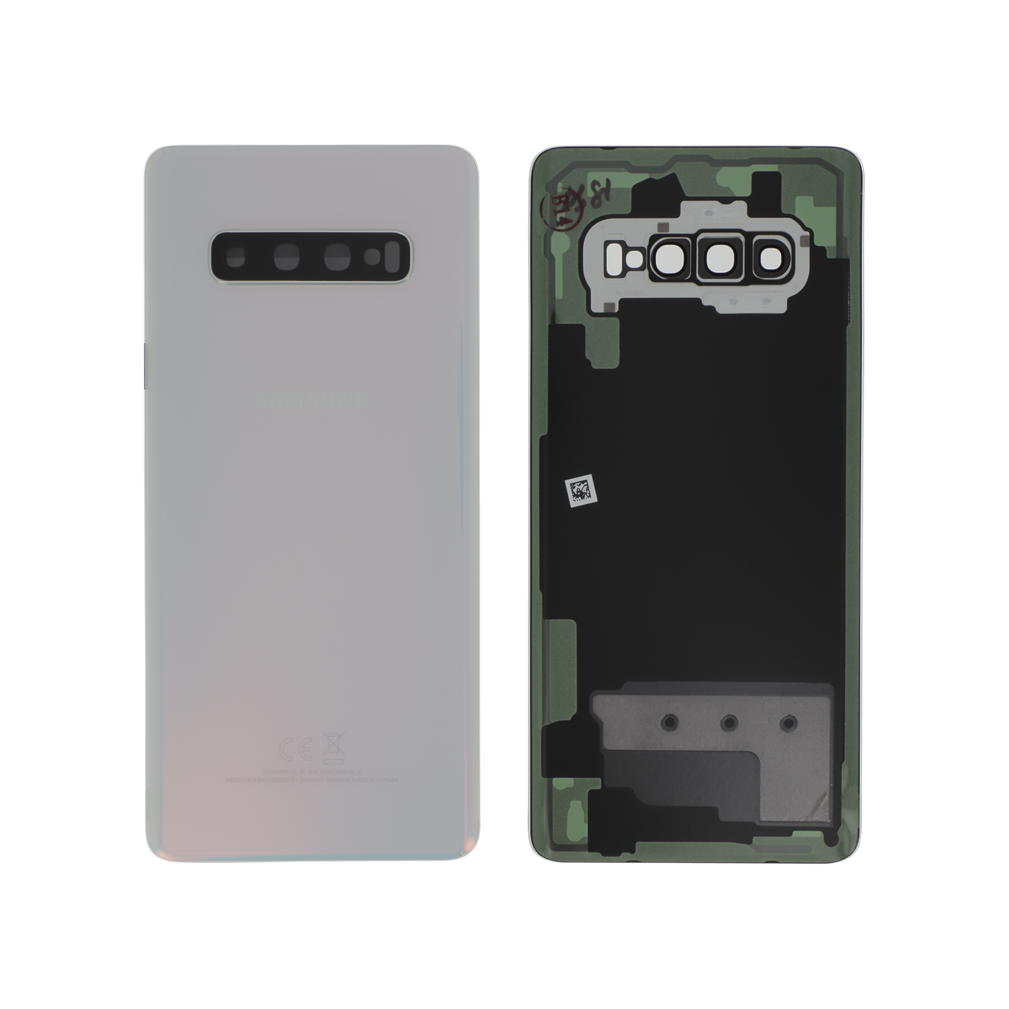 Capac spate Prime White Samsung Galaxy S10+ (G975F) Service Pack cu diagnoză