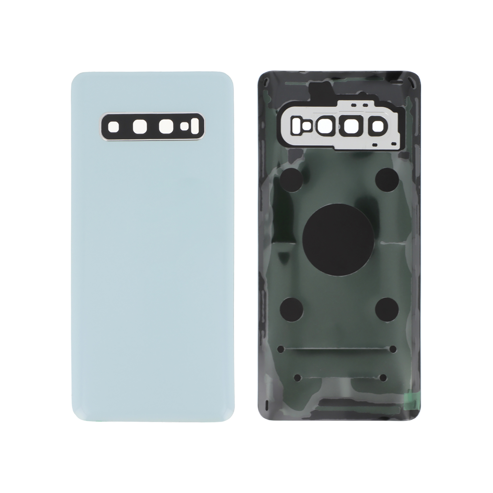 Capac spate White Samsung Galaxy S10 (G973F) fara logo, Compatibil