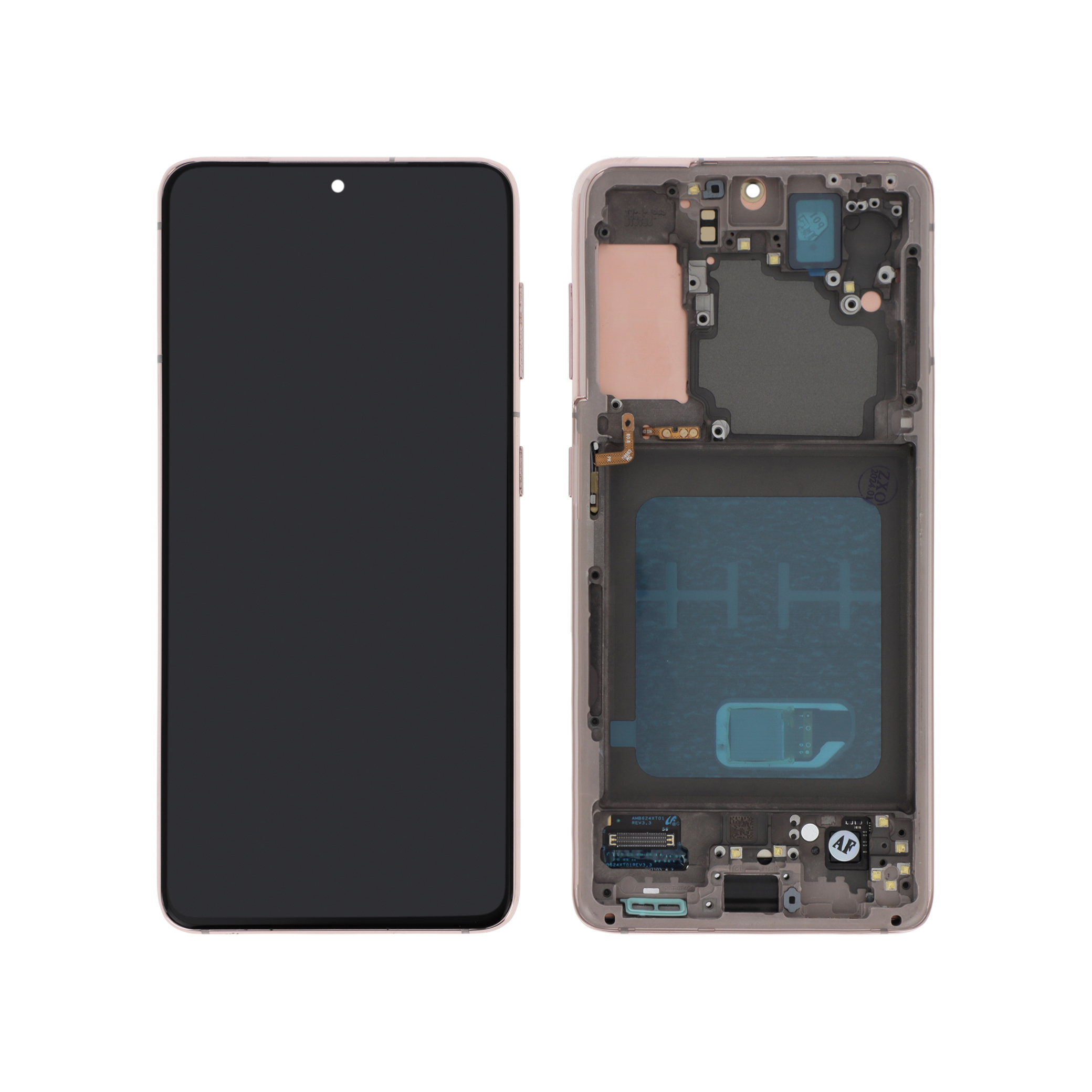 Display complet cu ramă Reconditionat Samsung Galaxy S21 5G G991B Mov