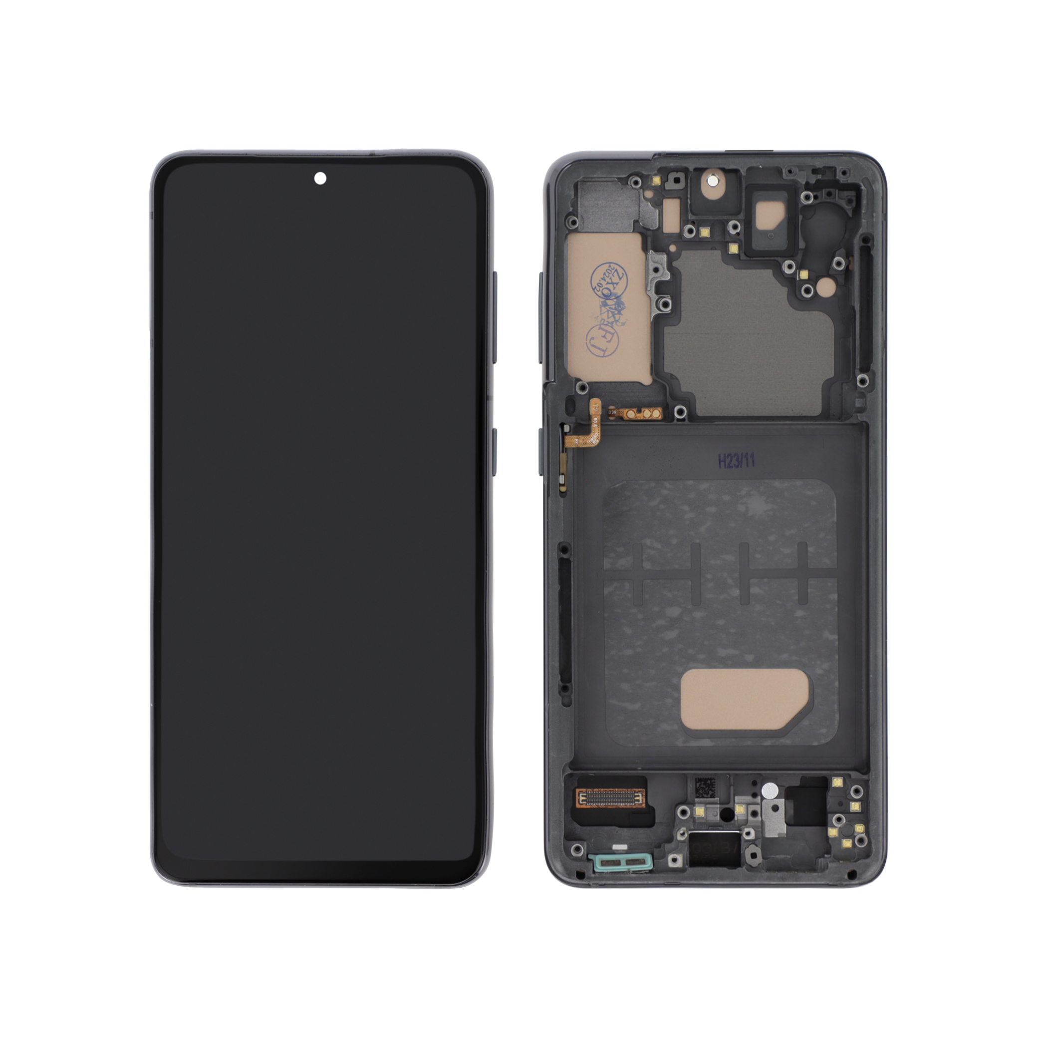 Display complet Incell cu ramă Gray Samsung Galaxy S21 5G (G991B)