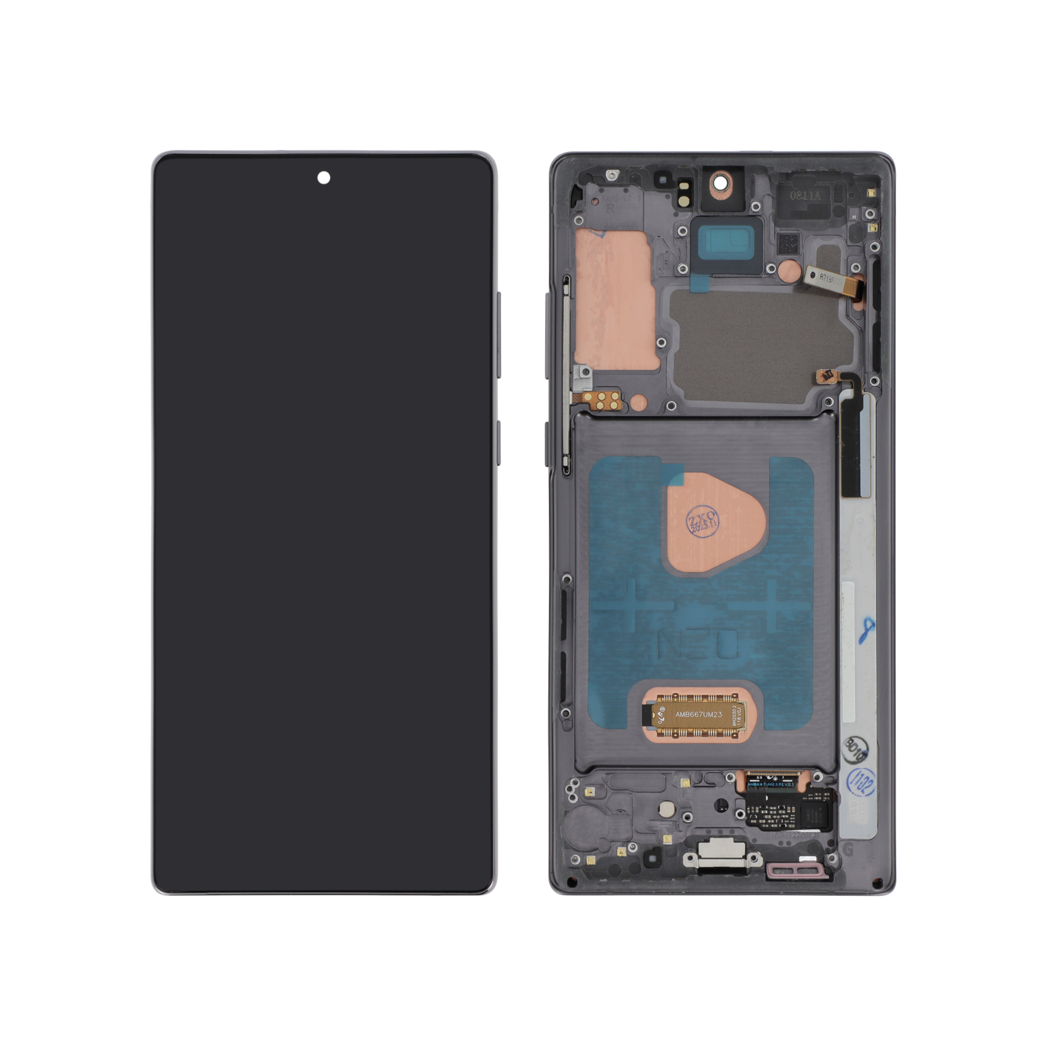 Display complet cu ramă Samsung Galaxy Note 20 N980F Black Reconditionat