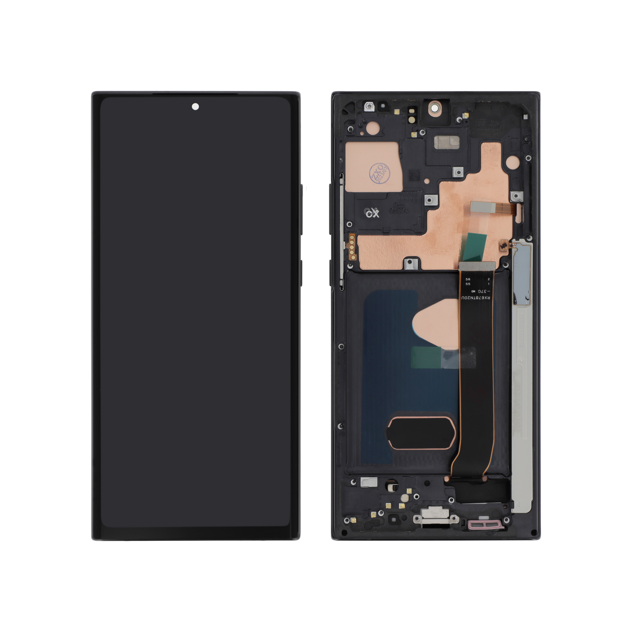 Display complet OLED Samsung Galaxy Note 20 Ultra / Note 20 Ultra 5G Black cu ramă