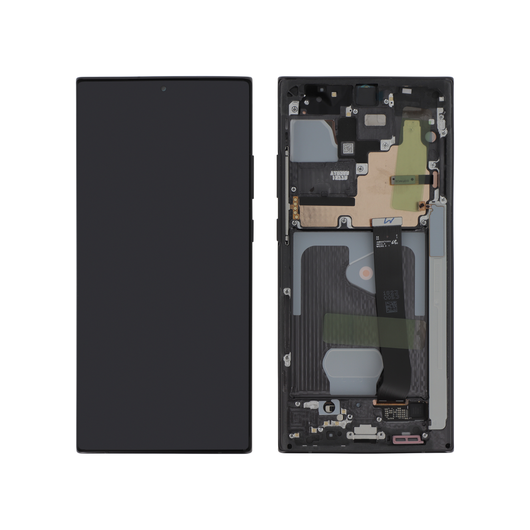 Display Assembly Samsung Galaxy Note 20 Ultra 5G (N985F/N986B) Black, fara Cameră, Service Pack