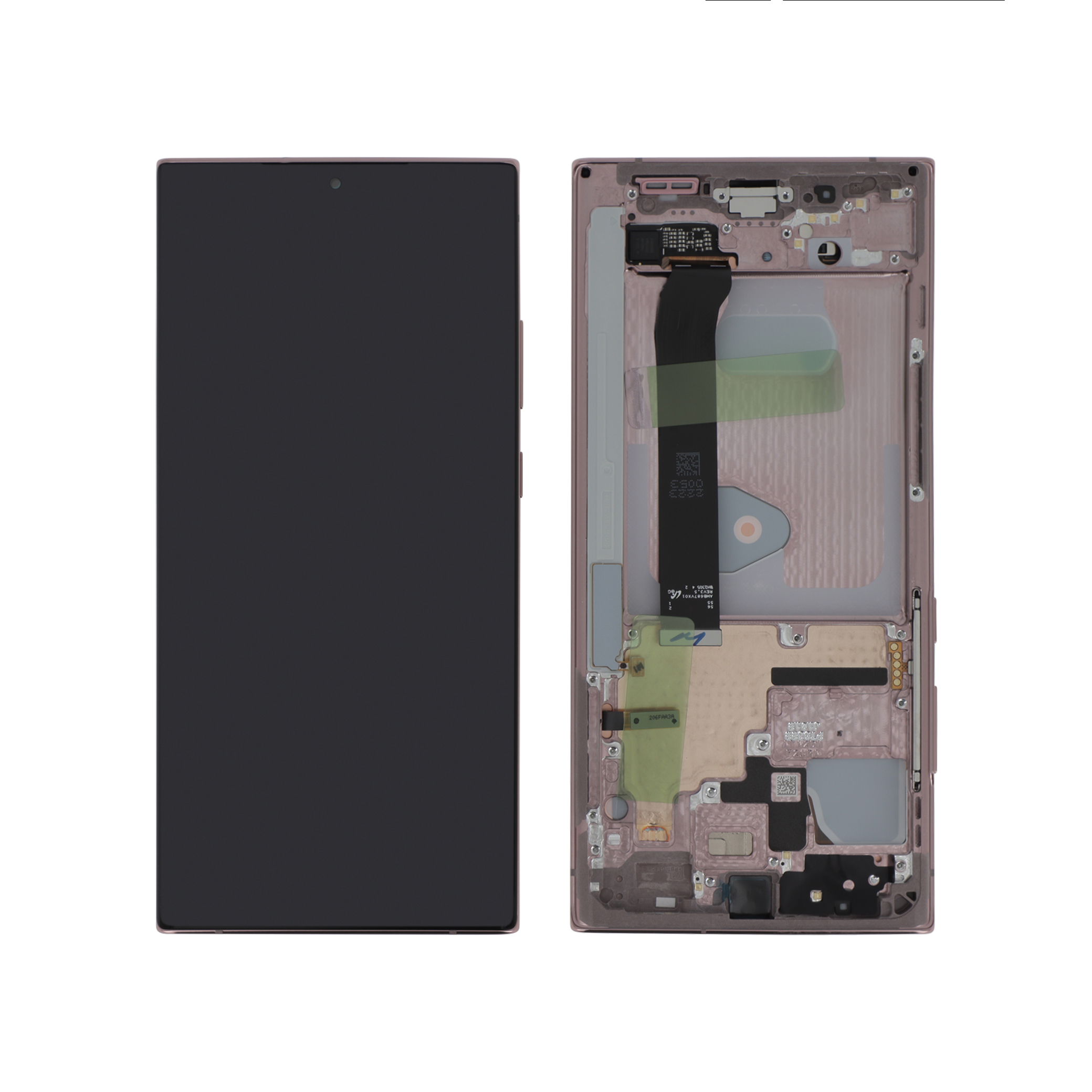 Display complet Samsung Galaxy Note 20 Ultra 5G (N985F/N986B) Bronze, fara Cameră, Service Pack