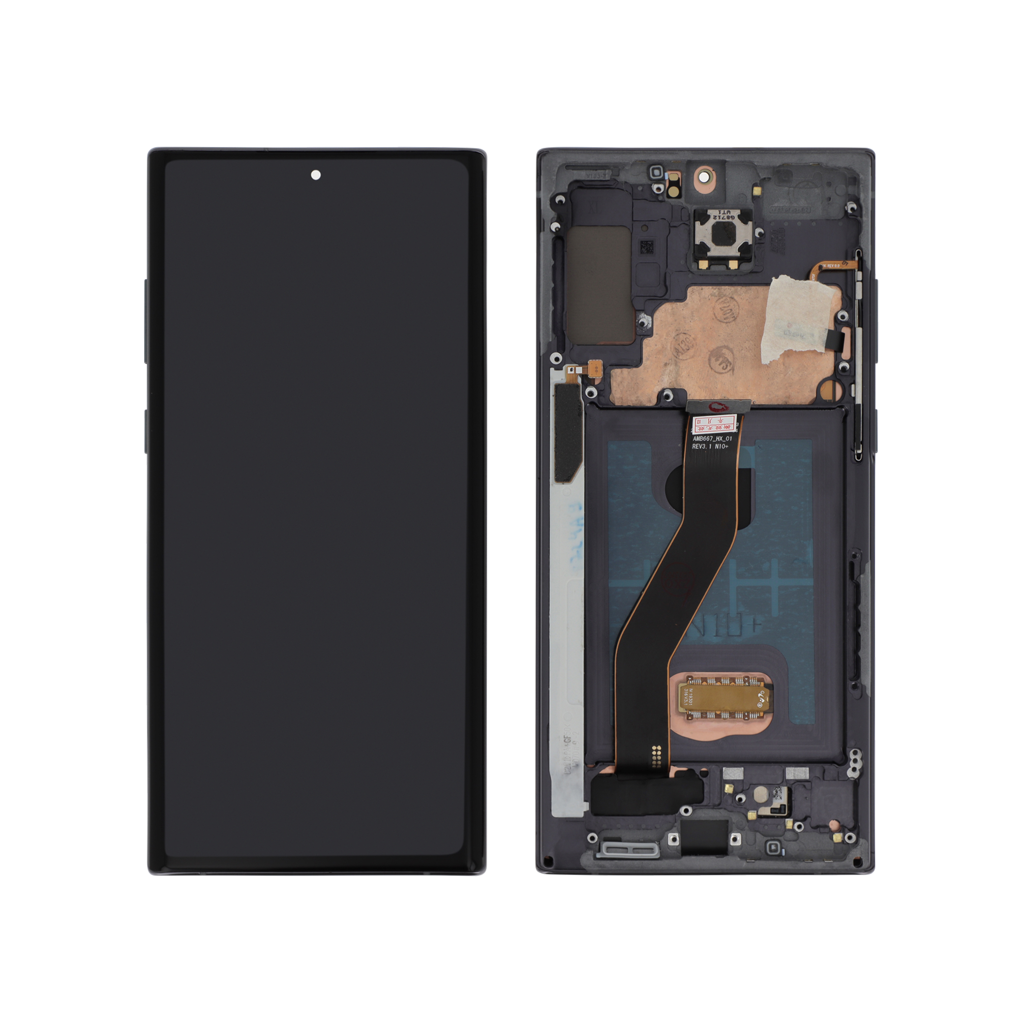 Display complet OLED cu ramă Samsung Galaxy Note 10+ / Note 10+ 5G Black