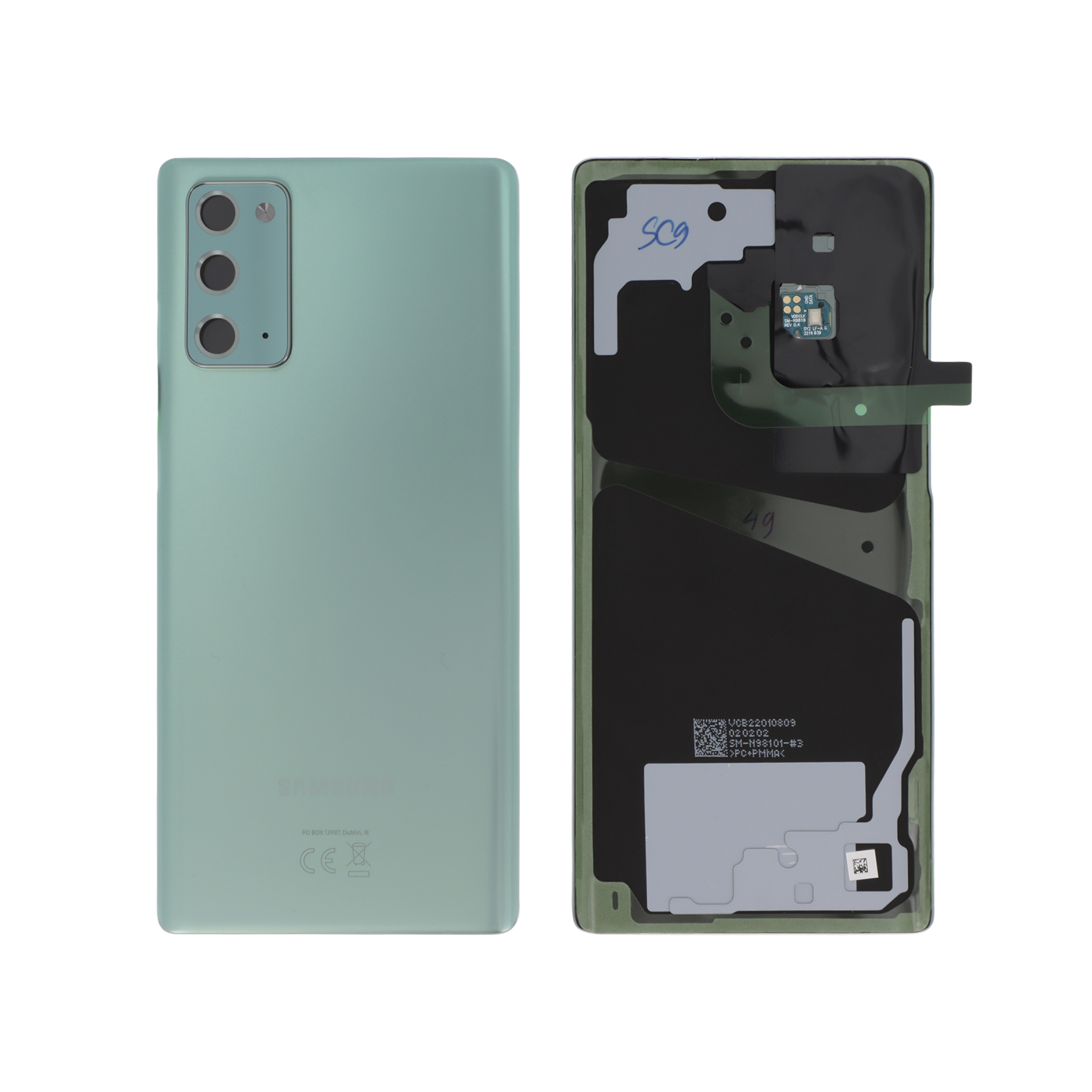 Capac spate Green Samsung Galaxy Note 20 (N980F) Service Pack