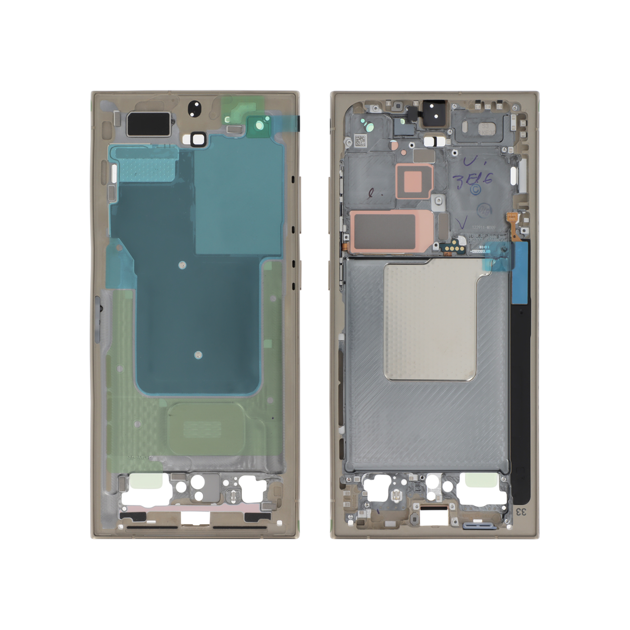 Midframe Titanium Yellow Samsung Galaxy S24 Ultra (S928B) Service Pack