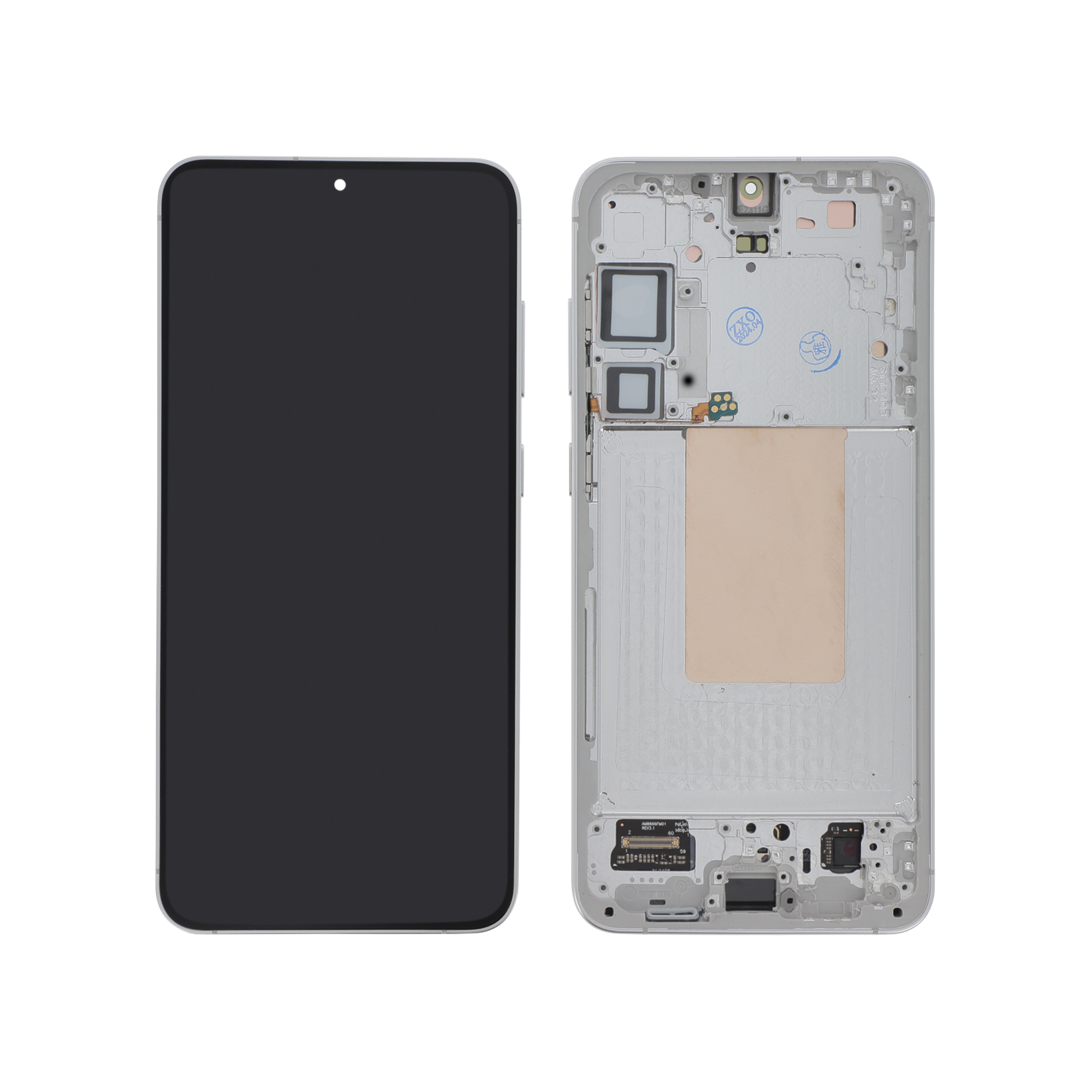 Display complet Samsung Galaxy S24+ (S926B) Silver cu ramă Reconditionat