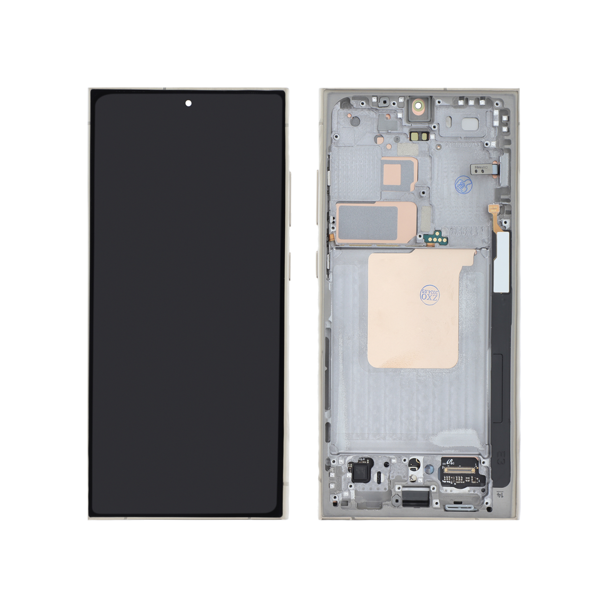 Display complet Reconditionat cu ramă Samsung Galaxy S24 Ultra (S928B) Titanium Amber
