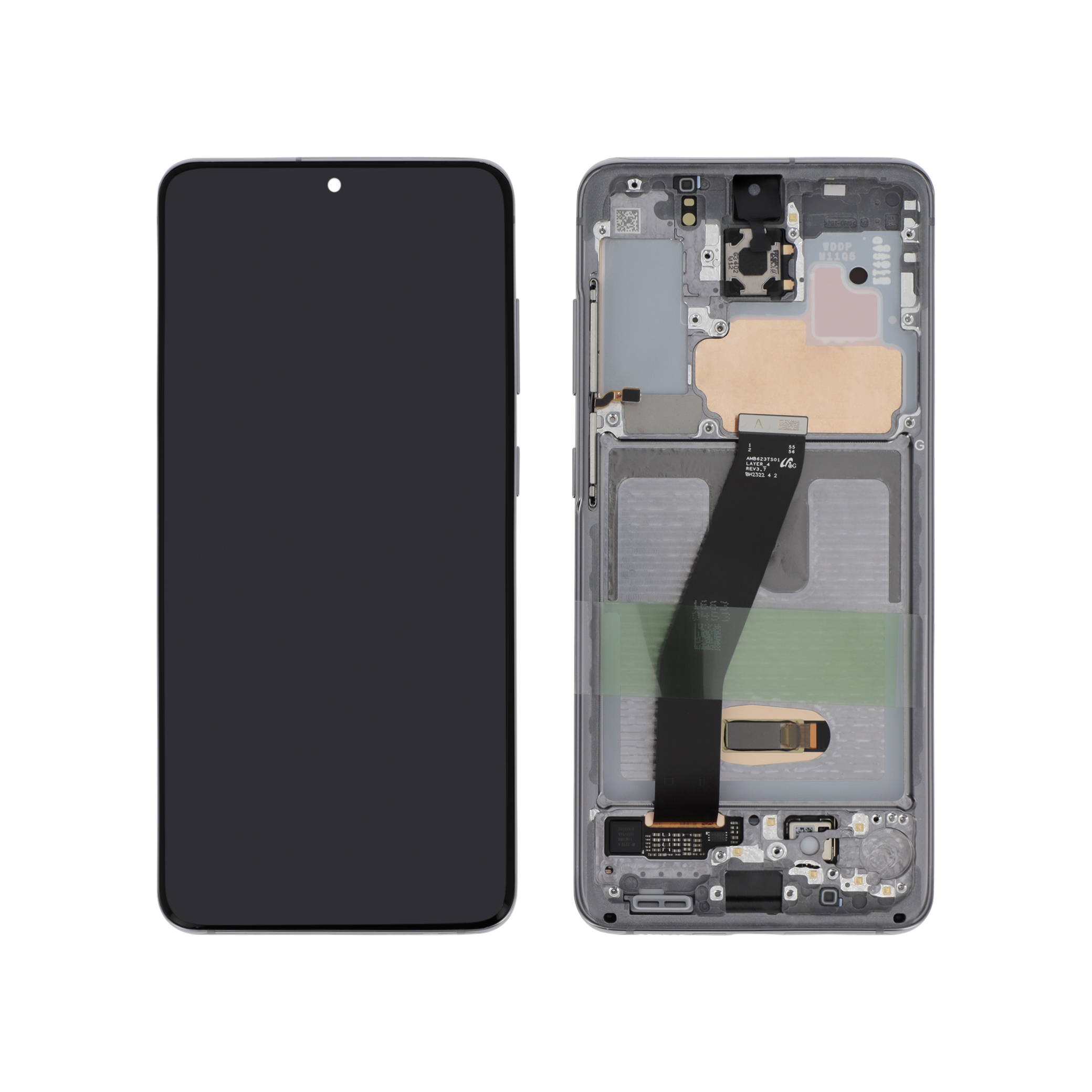 Display complet Samsung Galaxy S20 / S20 5G G980F/G981B Gri, fara Cameră, Service Pack