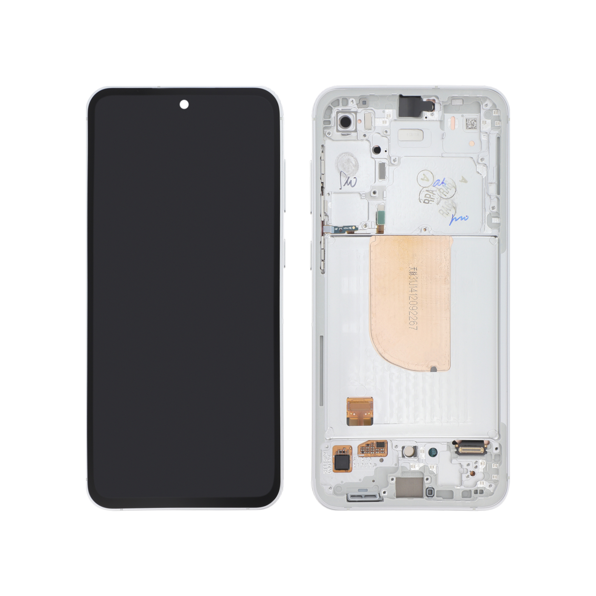 Display complet Samsung Galaxy S23 FE (S711B) Alb Service Pack PA