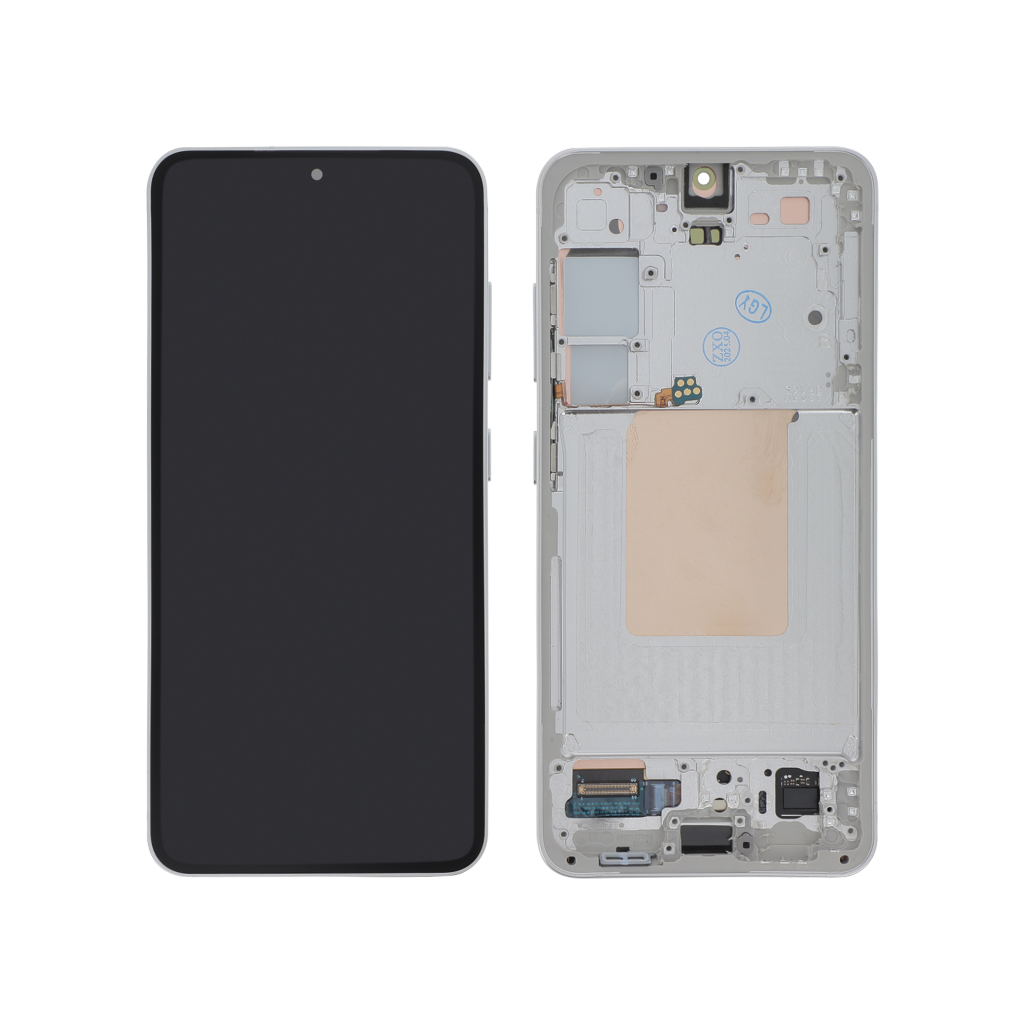 Display complet Reconditionat Samsung Galaxy S24 (S921B) Silver cu ramă