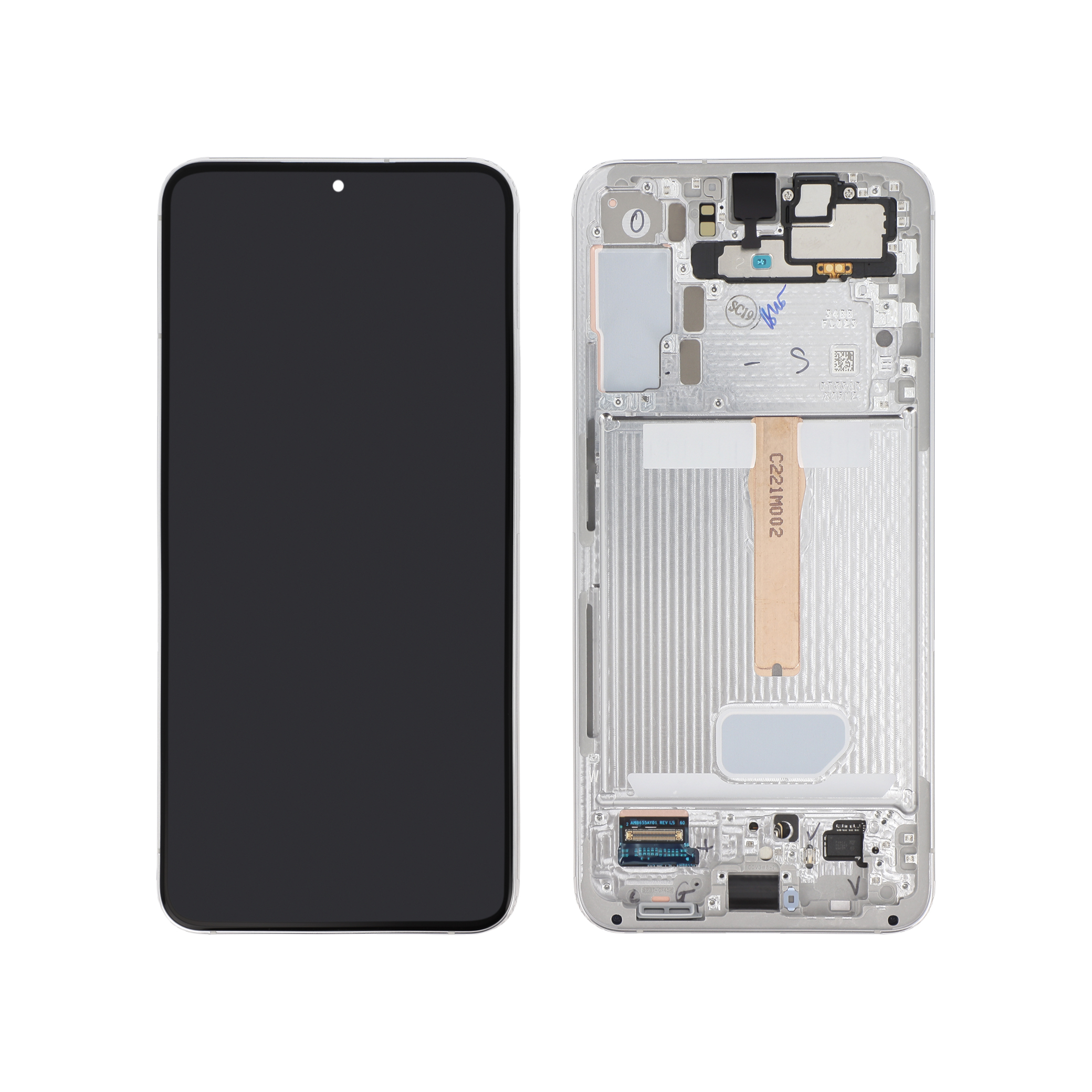 Display complet Samsung Galaxy S22+ (S906) Alb Service Pack