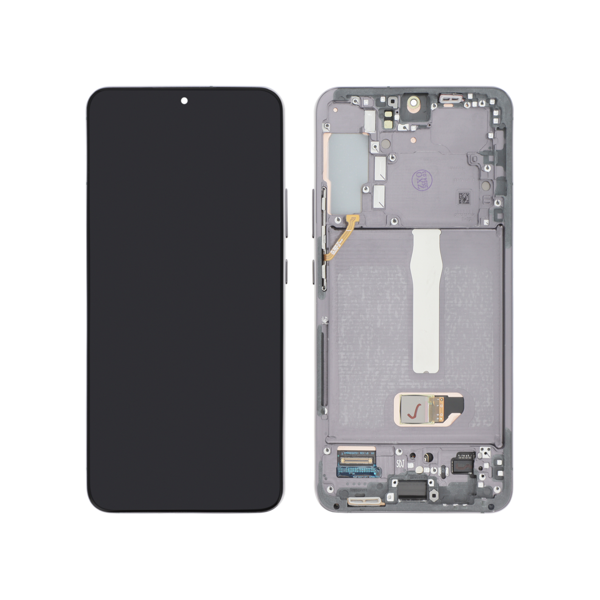 Display complet Samsung Galaxy S22+ S906B negru cu ramă compatibil