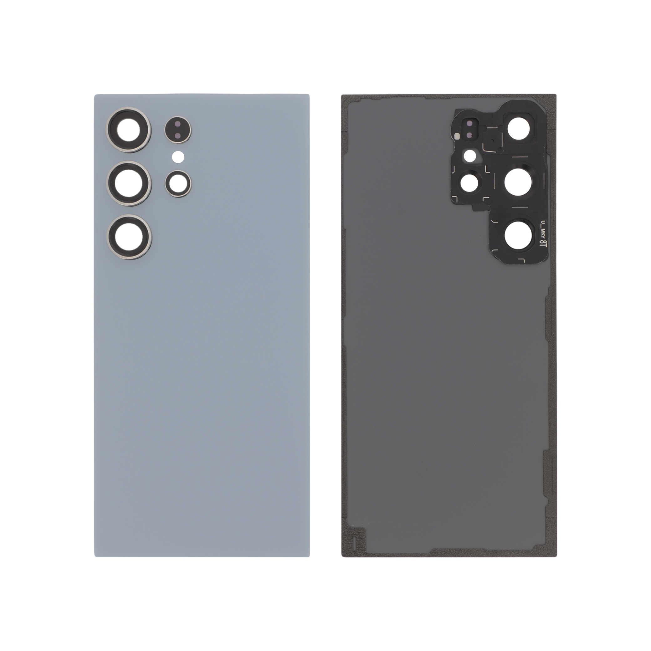 Capac spate Titanium Blue Samsung Galaxy S24 Ultra (S928B) fara logo