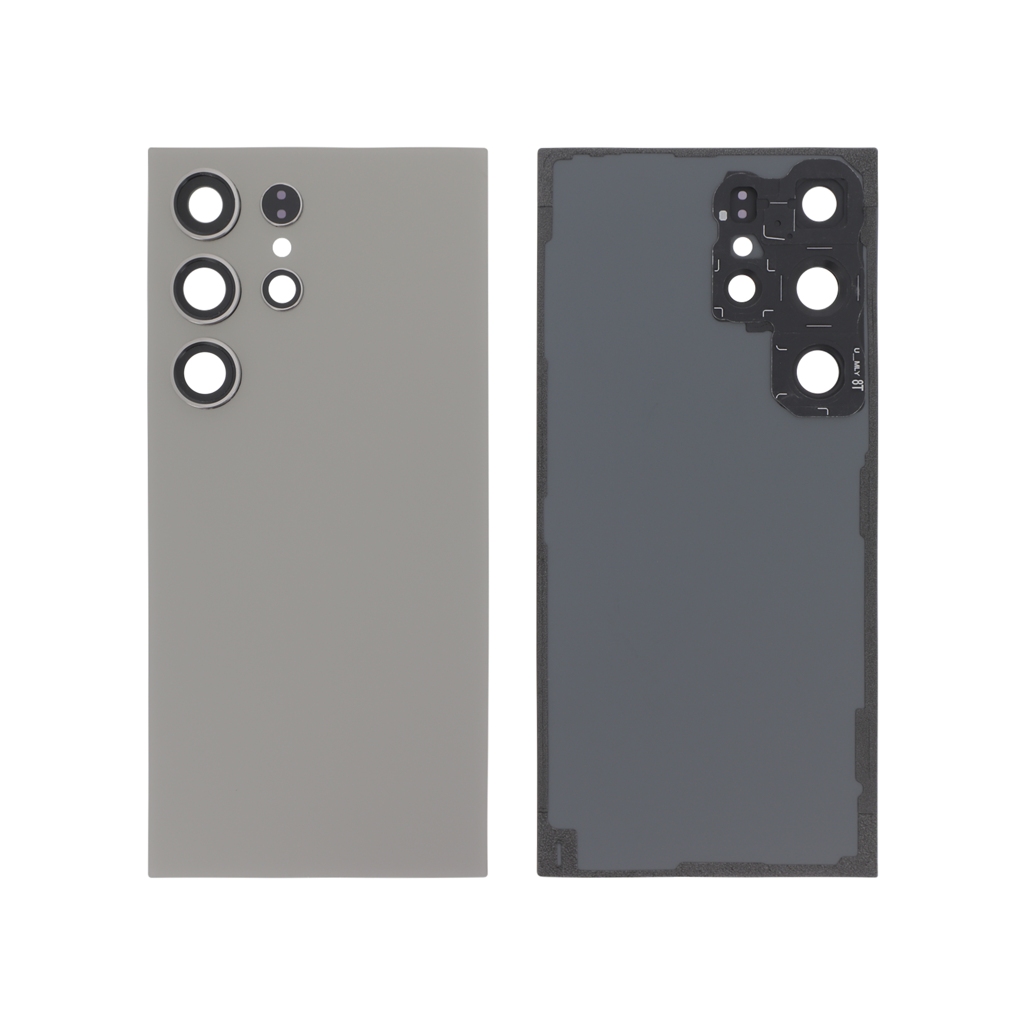 Capac spate Titanium Gray Samsung Galaxy S24 Ultra (S928B), fara logo, compatibil