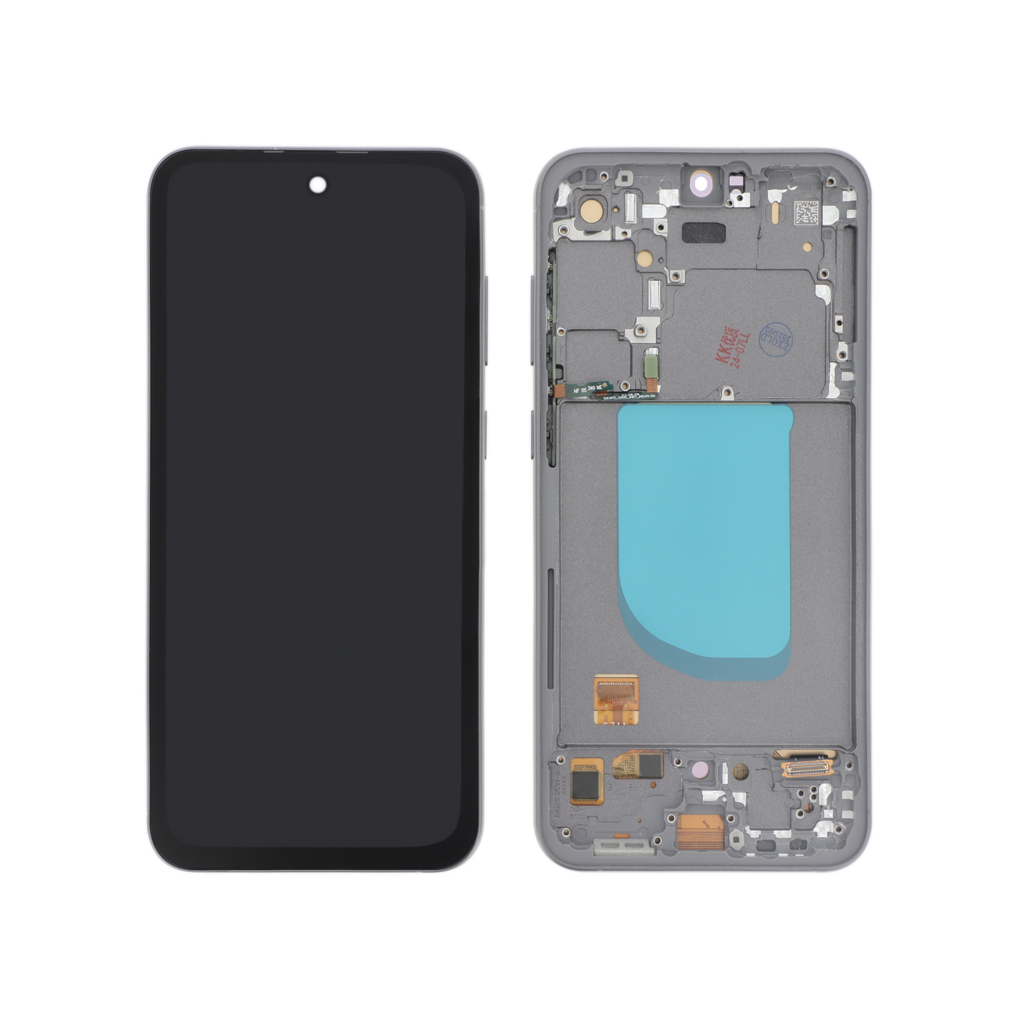 Display complet OLED cu ramă Samsung Galaxy S23 FE (S711B) Graphite Compatibil