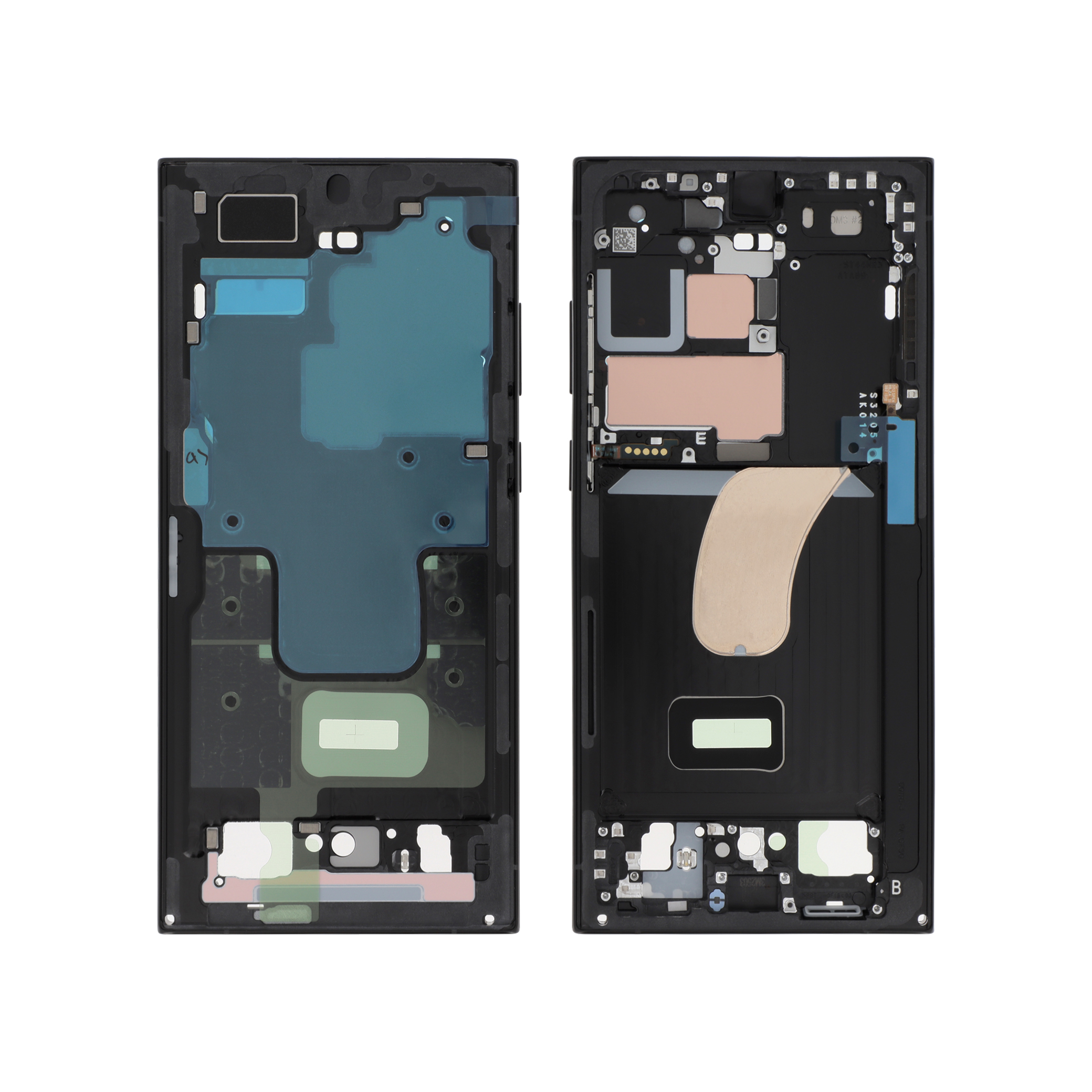Midframe Gray Samsung Galaxy S23 Ultra (S918B) Service Pack