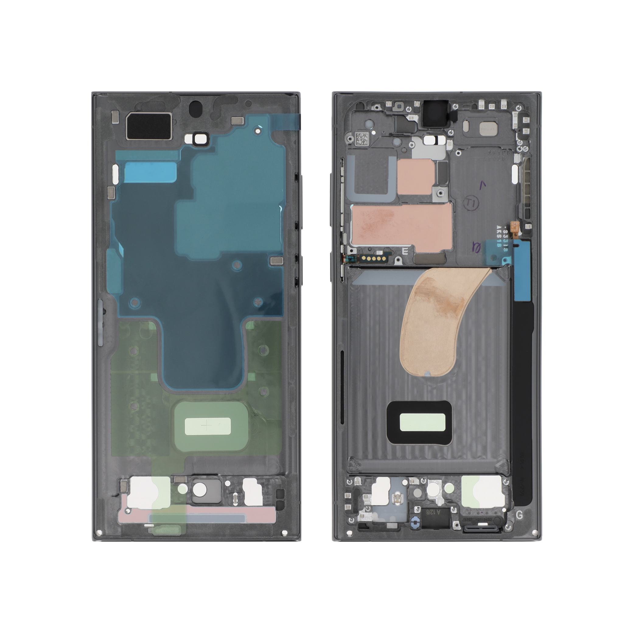 Midframe Green Samsung Galaxy S23 Ultra (S918B) Service Pack