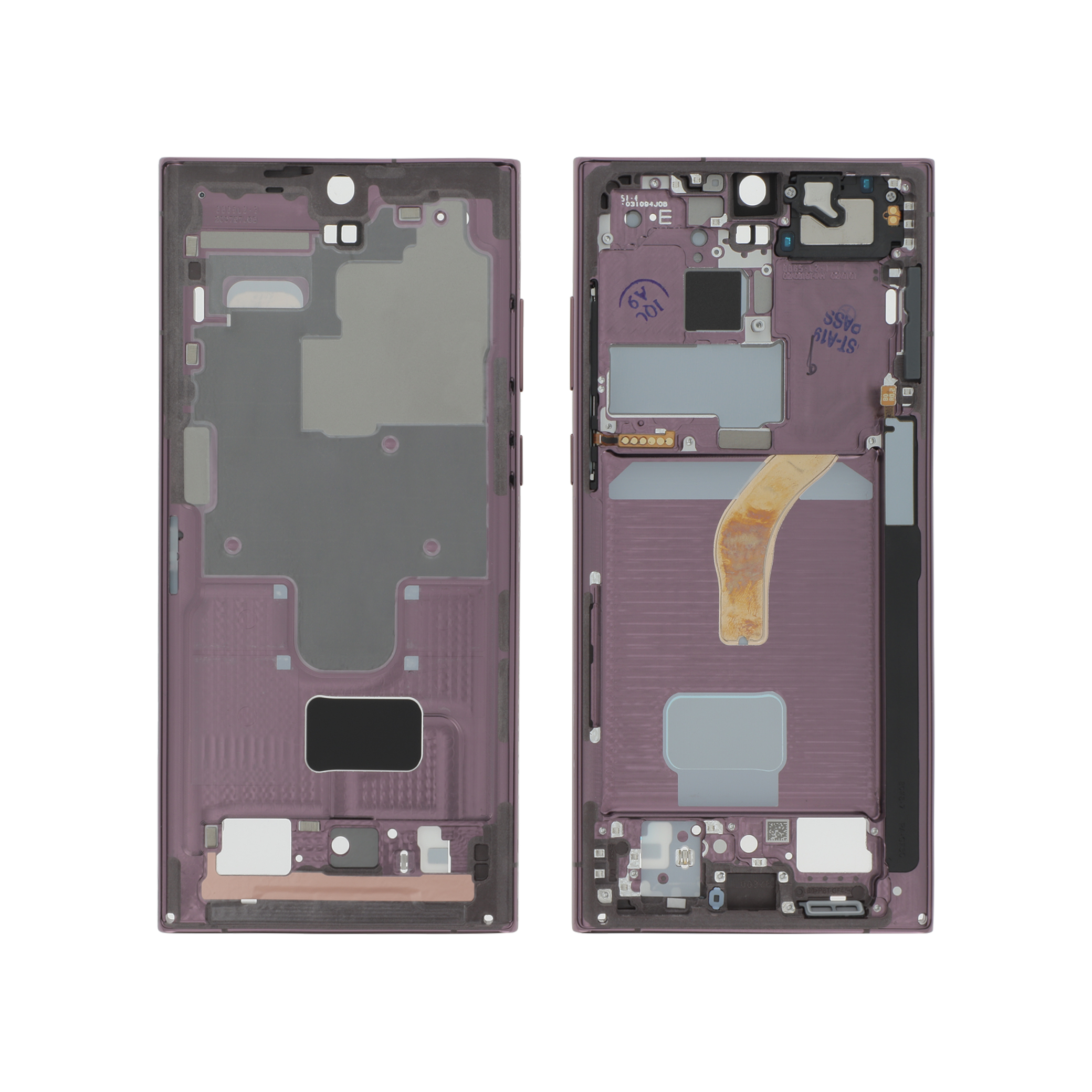 Midframe Bordeaux Samsung Galaxy S22 Ultra (S908B) Service Pack