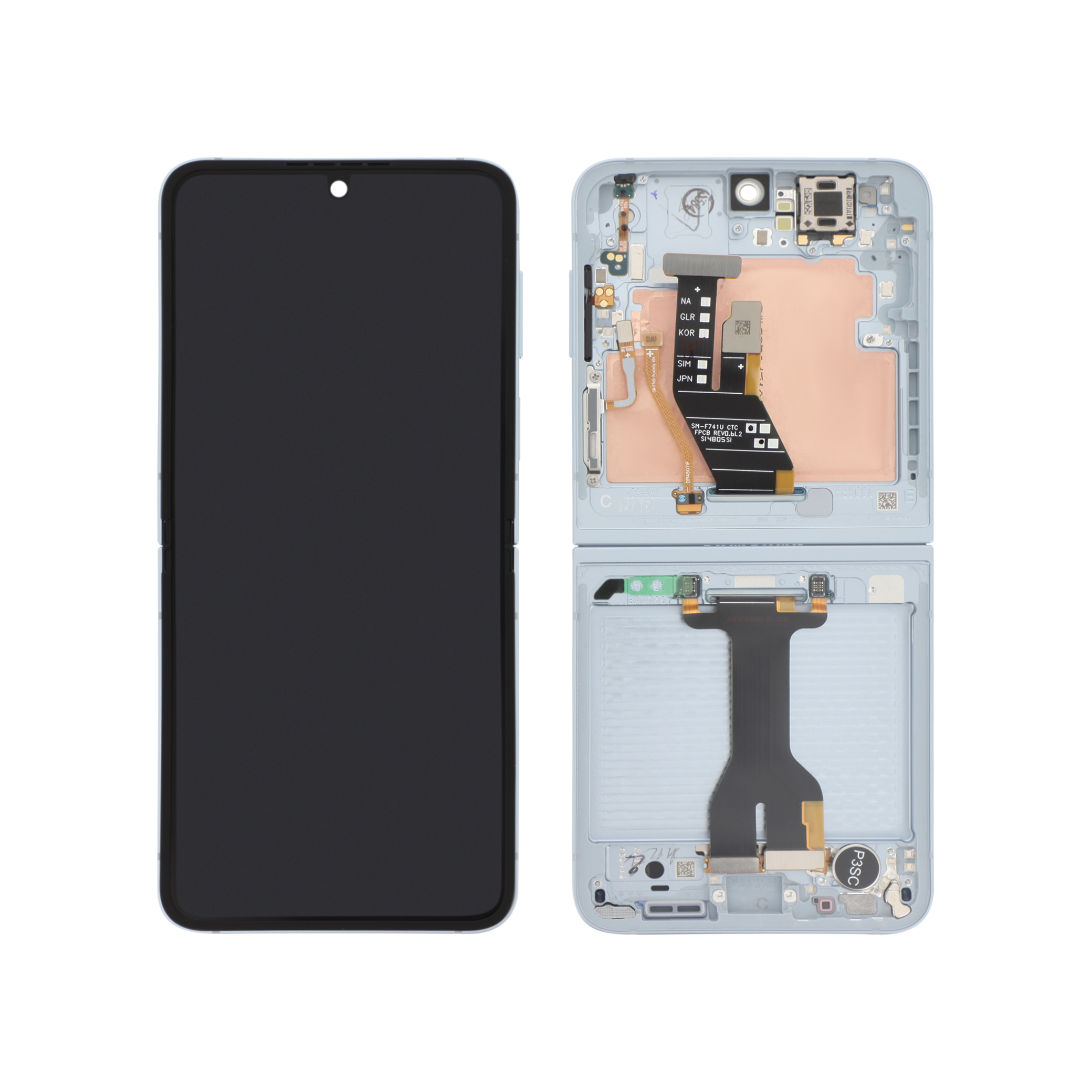 Display complet Samsung Galaxy Z Flip6 (F741B) Blue Service Pack